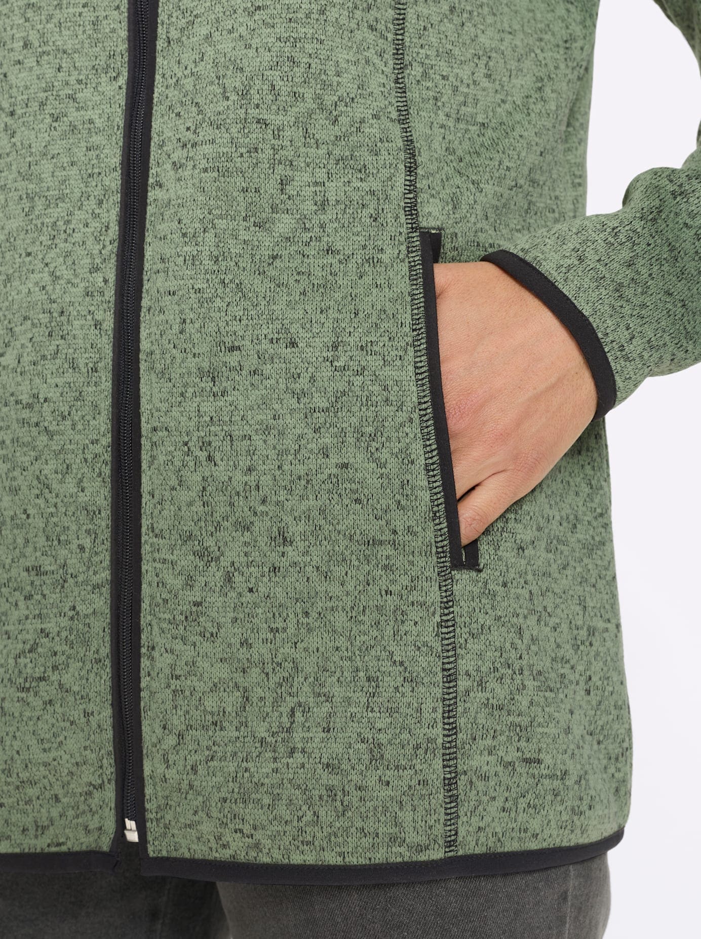 Classic Basics Strickfleecejacke ohne Kapuze