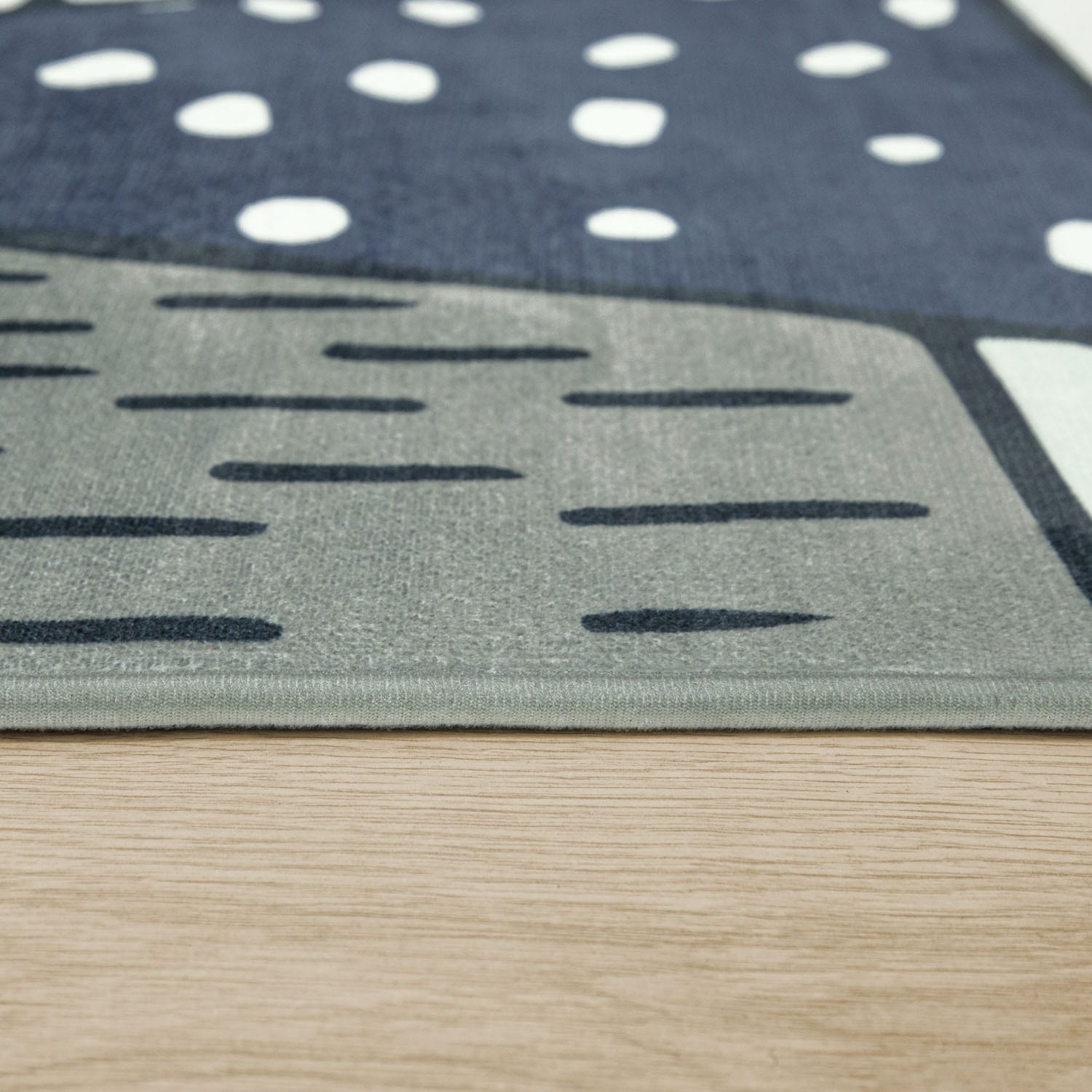 Paco Home Kinderteppich »Chicos 553«, rechteckig, 2 mm Höhe, Flachgewebe, Motiv Berge & Sterne, Kinderzimmer