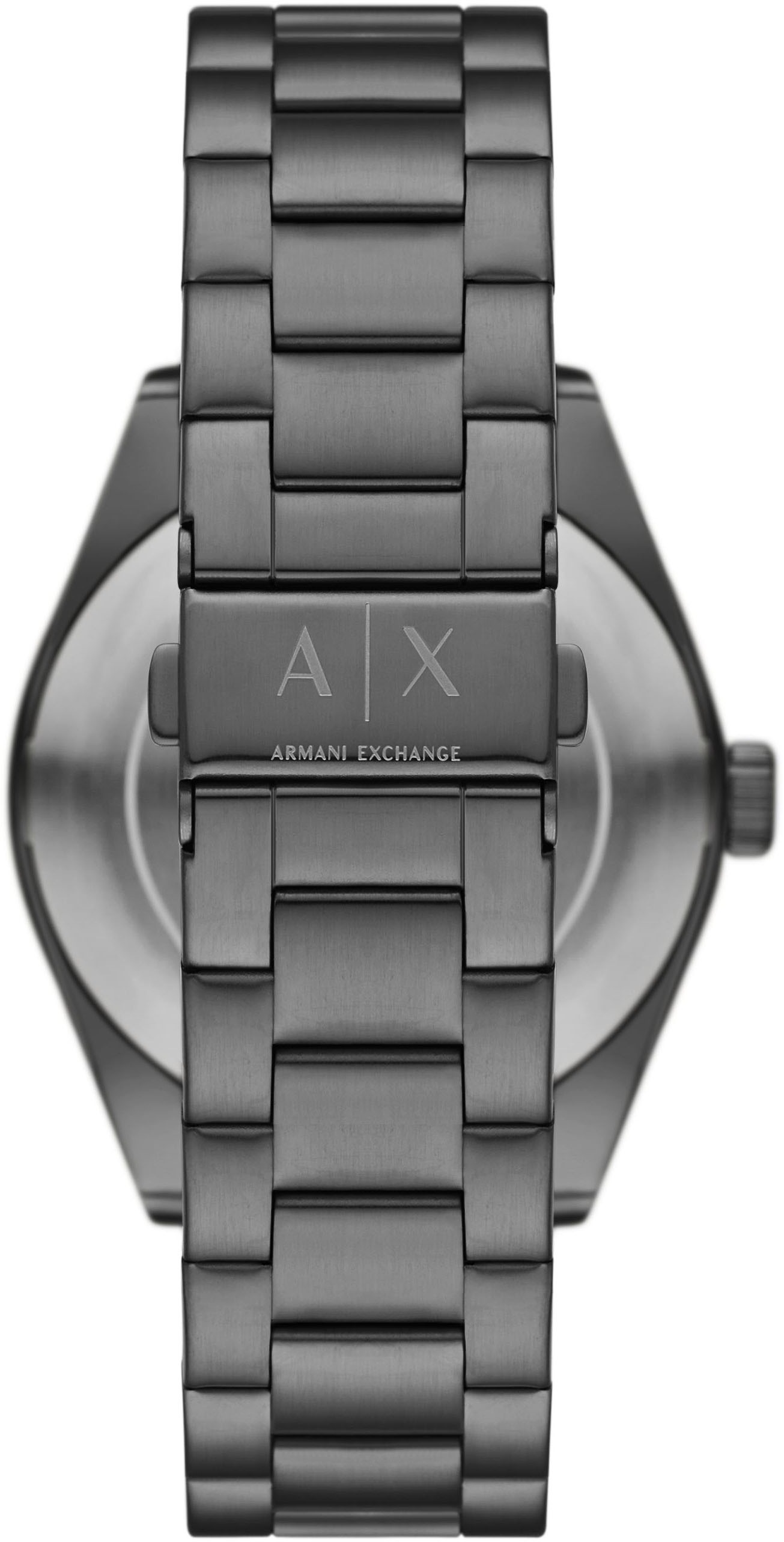 ARMANI EXCHANGE Quarzuhr, Armbanduhr, Damenuhr, Herrenuhr, Edelstahlarmband, analog, Tag
