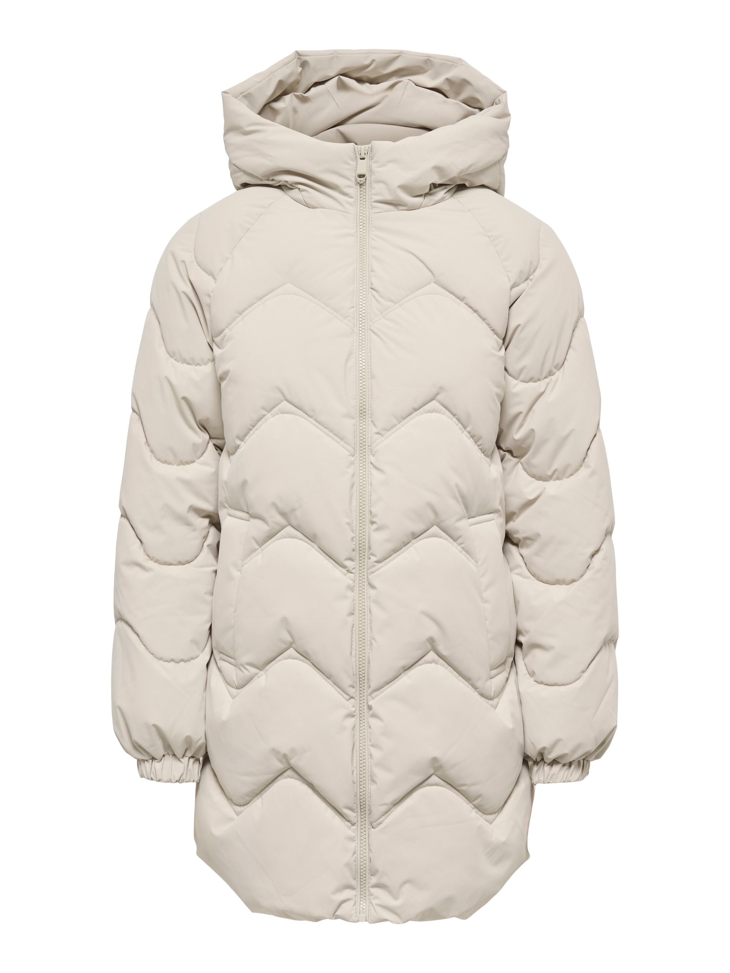 JDY Steppjacke »JDYPOWER LONG HOOD PUFFER OTW HAB« mit Kapuze Kunstfaser