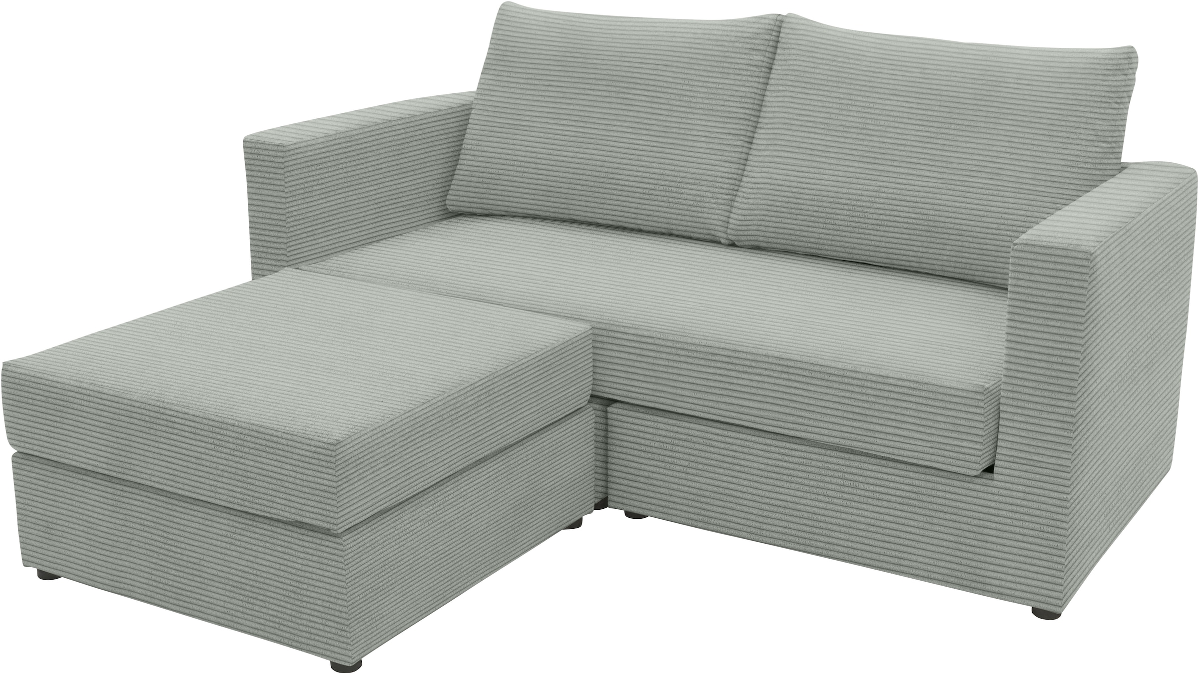 DOMO collection 2-Sitzer »800015, als Sitzmöbel oder Schlafgelegenheit nutzbar, Schlafsofa«, Sitzfläche mit Federkern, inkl. 2 Rückenkissen
