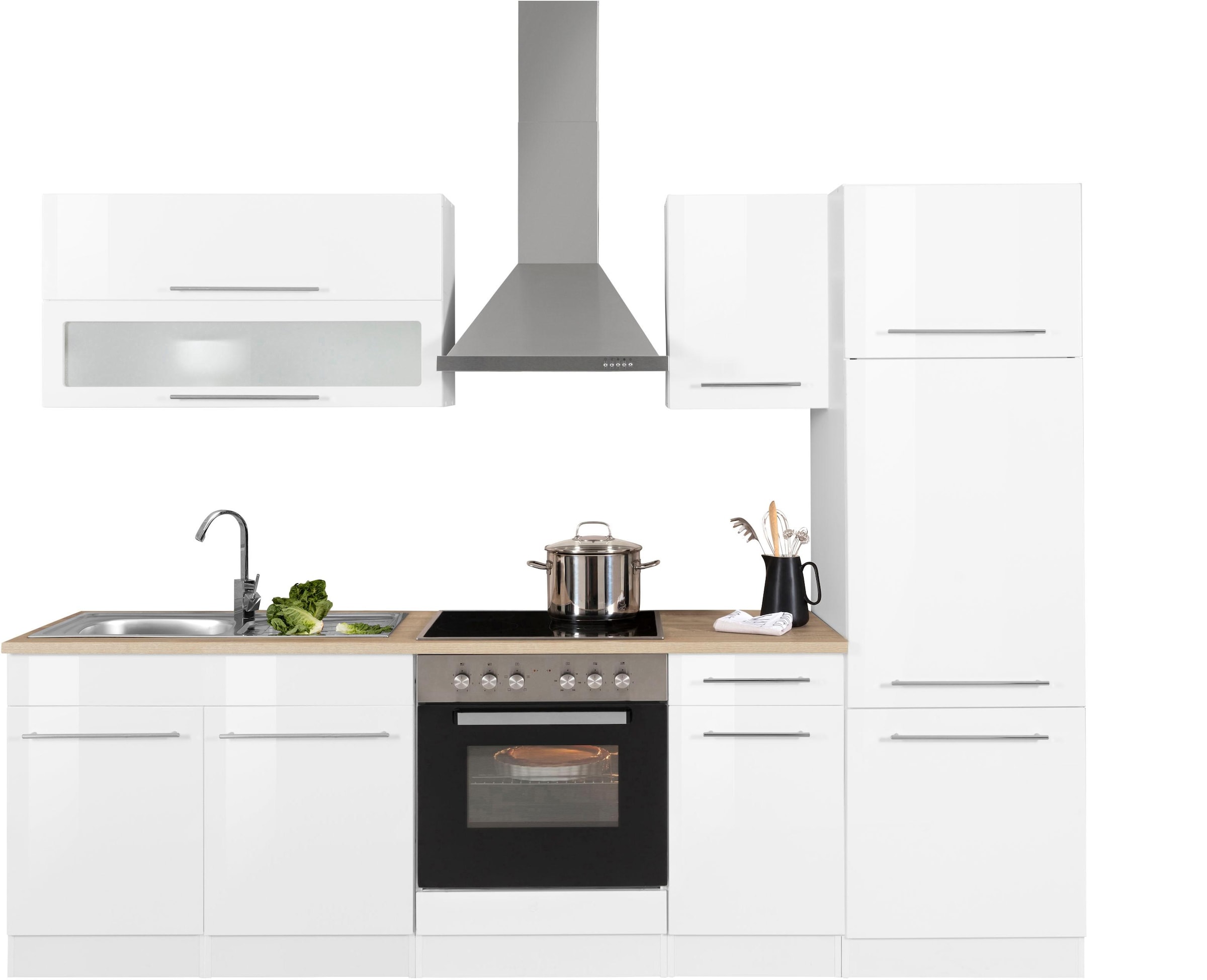 KOCHSTATION Küchenzeile »KS-Eton«, mit E-Geräten, Breite 270 cm