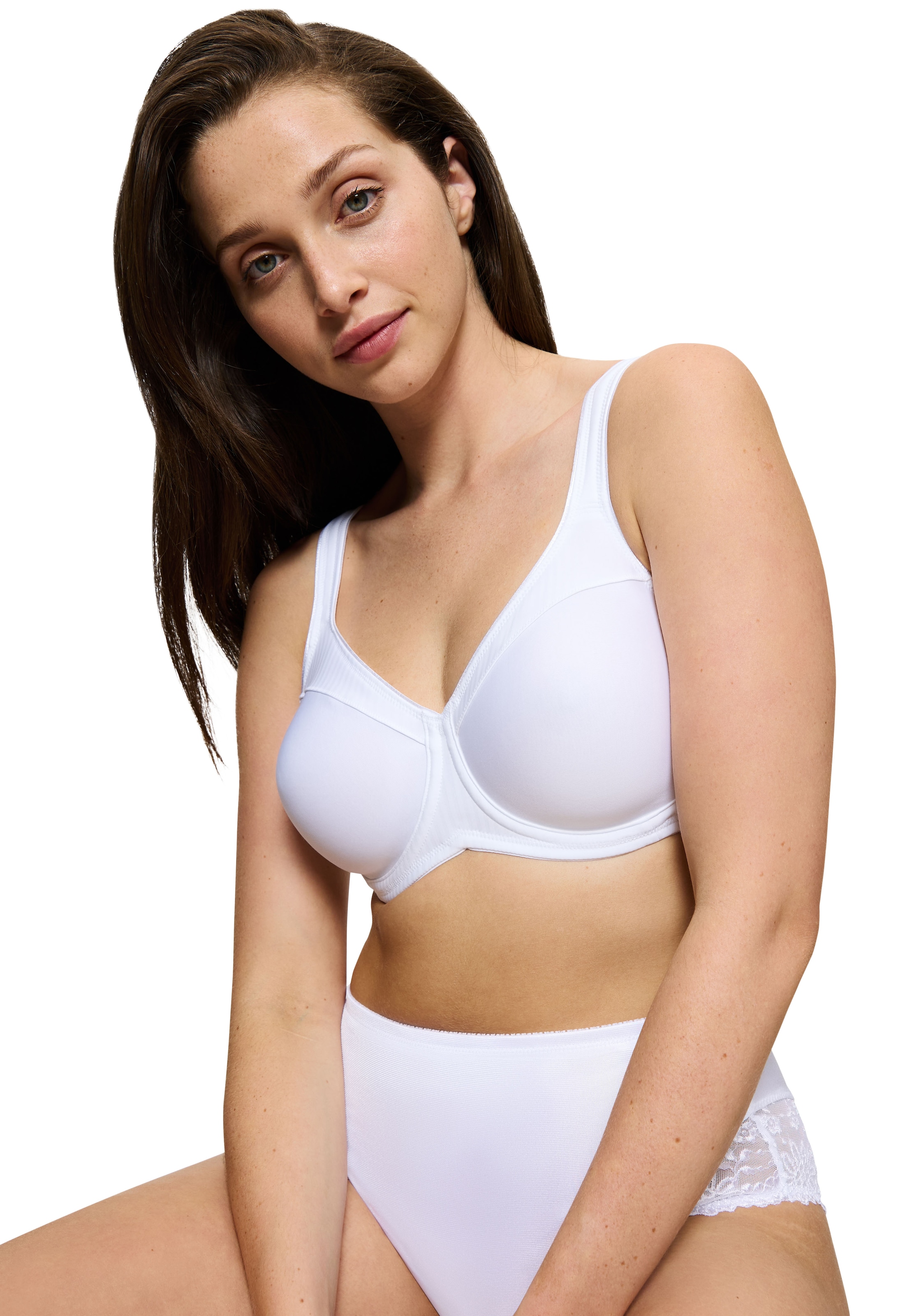 Triumph Minimizer-BH »Modern Soft+Cotton W01«, verkleinert die Brust optisch um eine Cup-Größe