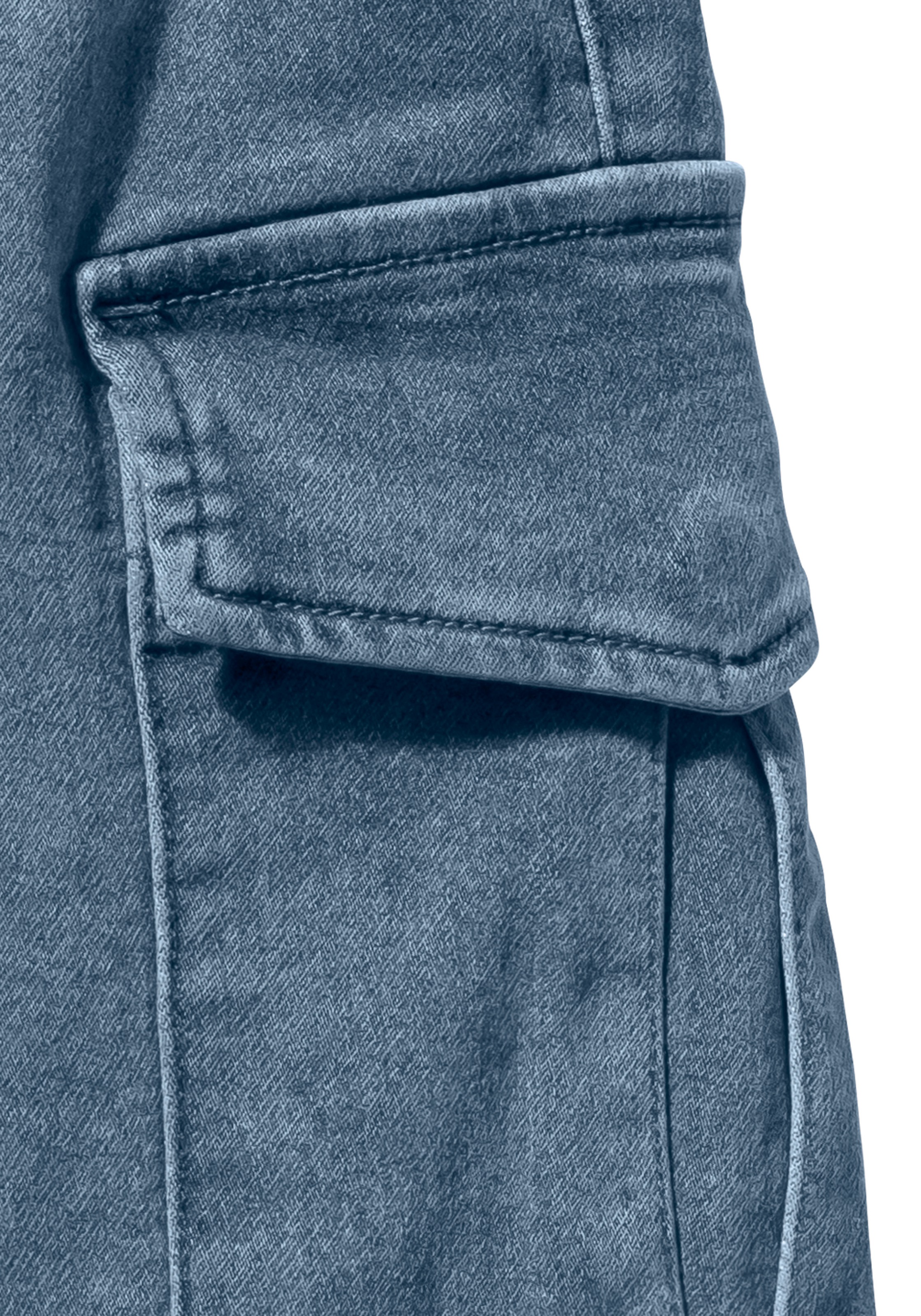 Thumbnail - John Devin Shorts "Bermuda, kurze Jogger Pants", mit Cargotaschen, knielang, elastische Schlupf-Bermuda