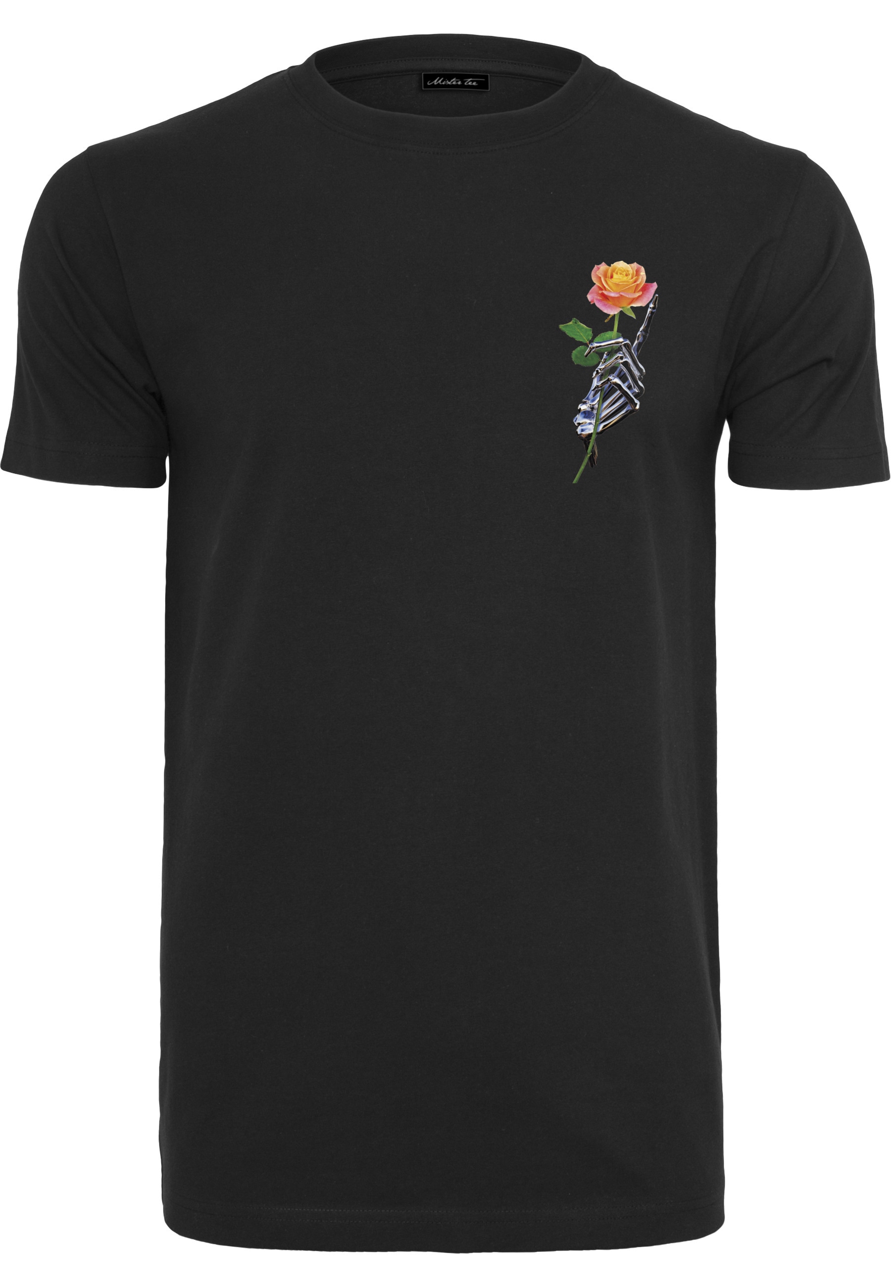 MisterTee T-Shirt "MisterTee Herren Chrome Skeleton Hand Tee" 1 Stk.
