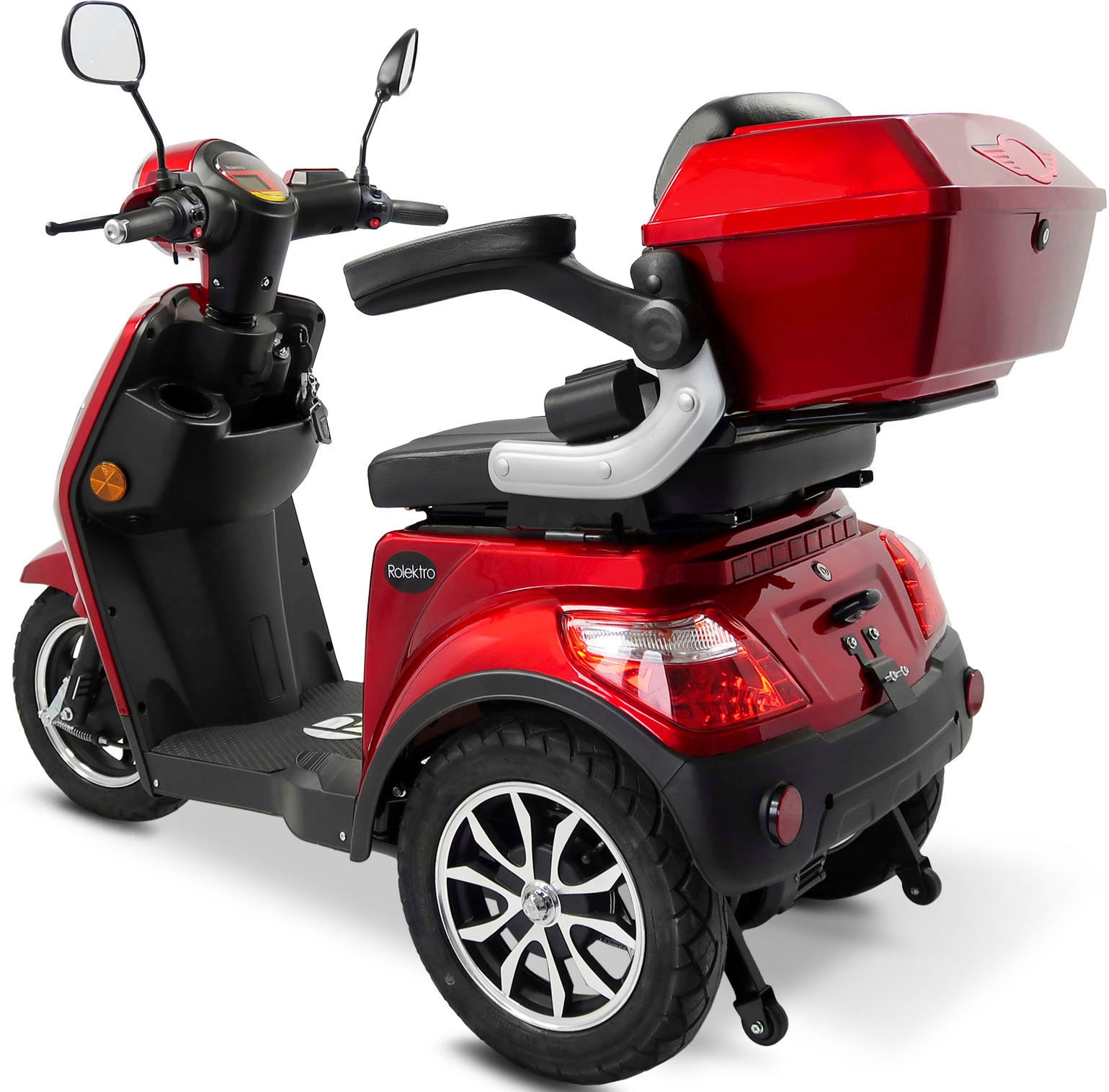 Rolektro Elektromobil »Rolektro E-Trike 25 V.3, Lithium Akku«, 1000 W, 25 km/h, (mit Topcase)