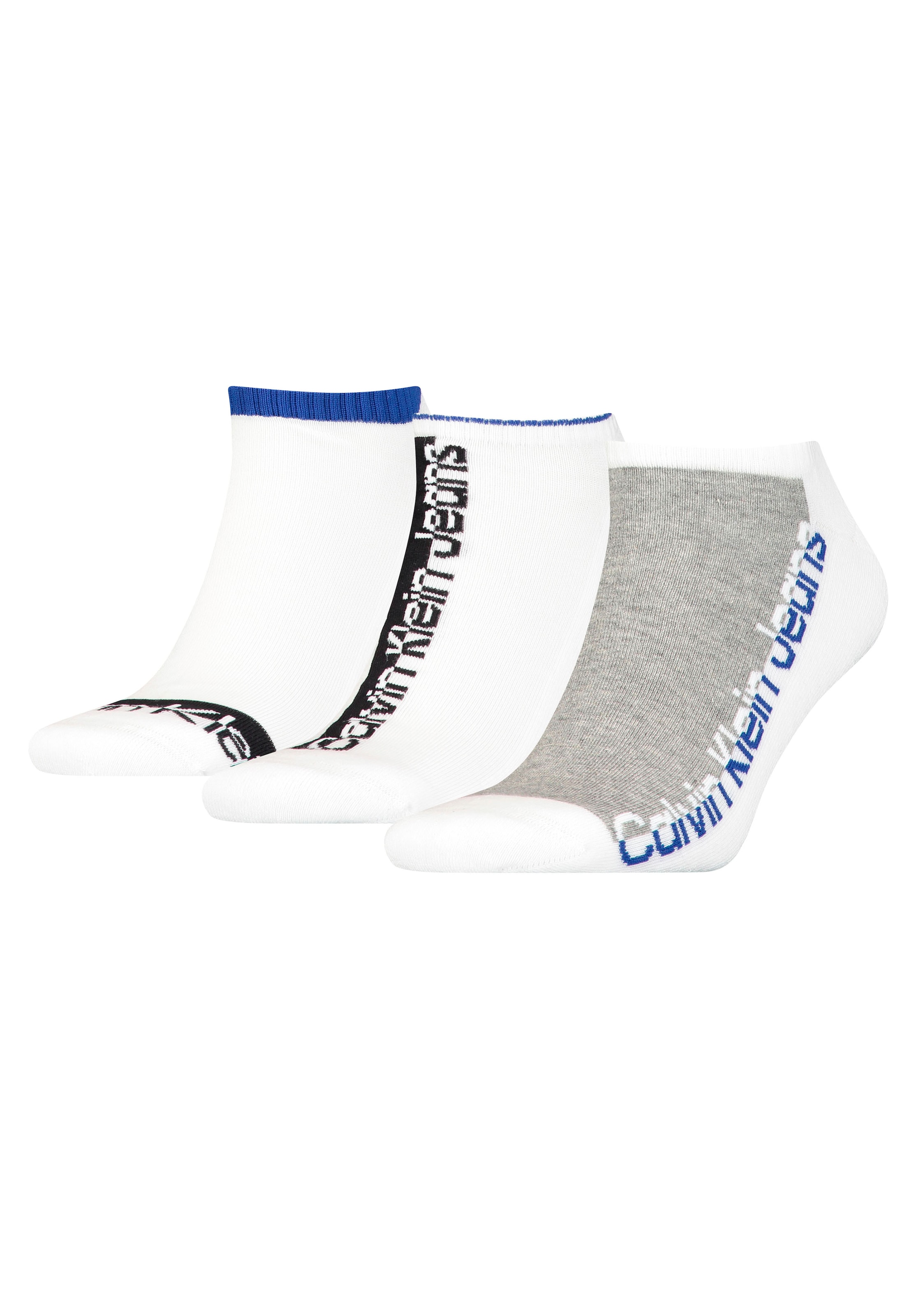 Calvin Klein Sneakersocken, (3 Paar), mit Logo-Schriftzug