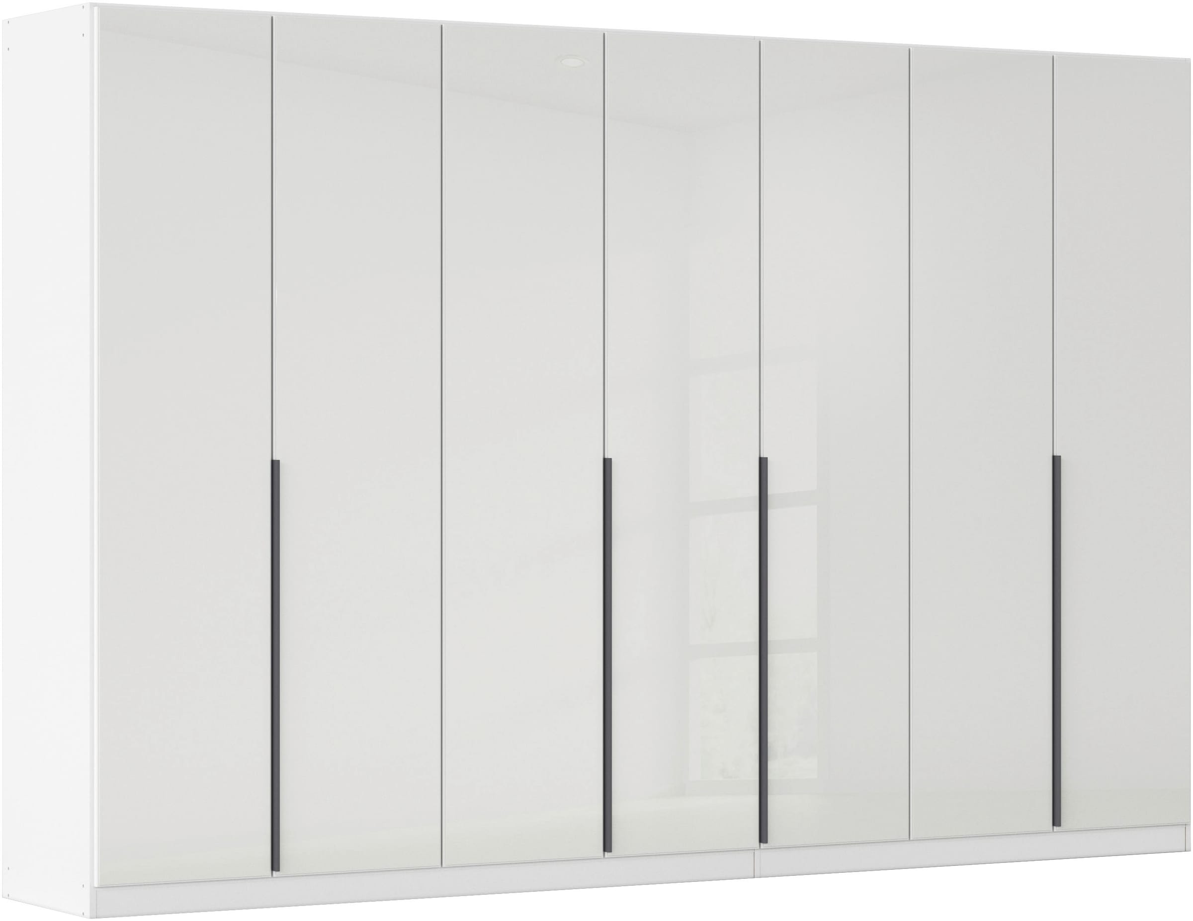 OTTO home Drehtürenschrank "Kleiderschrank Kleiderschränke Schrank Garderobe AGORDO mit Glasfront" in zwei Griff-Farben, Breiten 91-405 cm, durchdachte Innenausstattung, in 8 Breiten und 2 Höhen MADE IN GERMANY