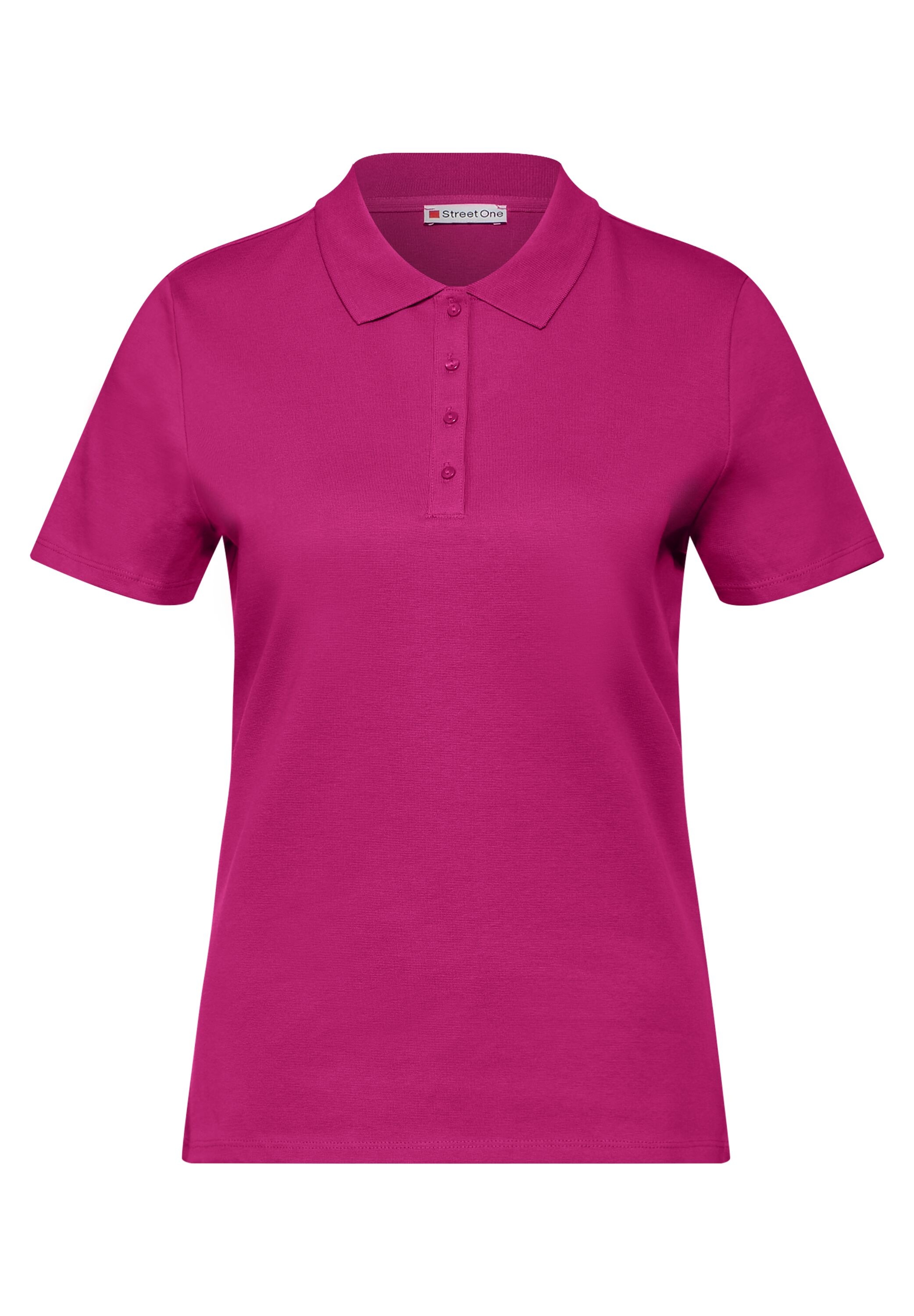 STREET ONE Poloshirt, aus Baumwolle mit Stretchante