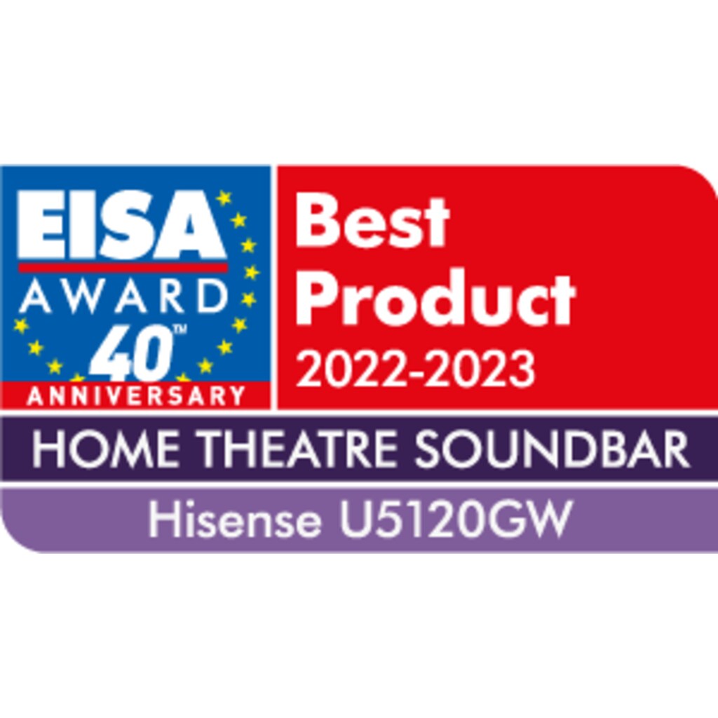 Hisense Soundbar »Hisense U5120GW 5.1.2 Soundbar Home Cinema System«