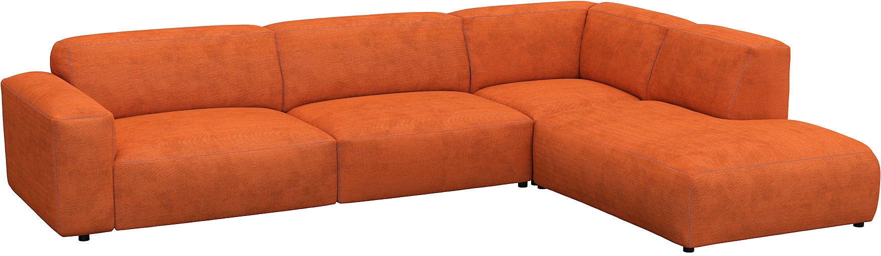 FLEXLUX Ecksofa »Lucera, super bequem durch hochwertigen Sitzaufbau mit Kaltschaum«, modern & anschmiegsam, L-Form, Designsofa