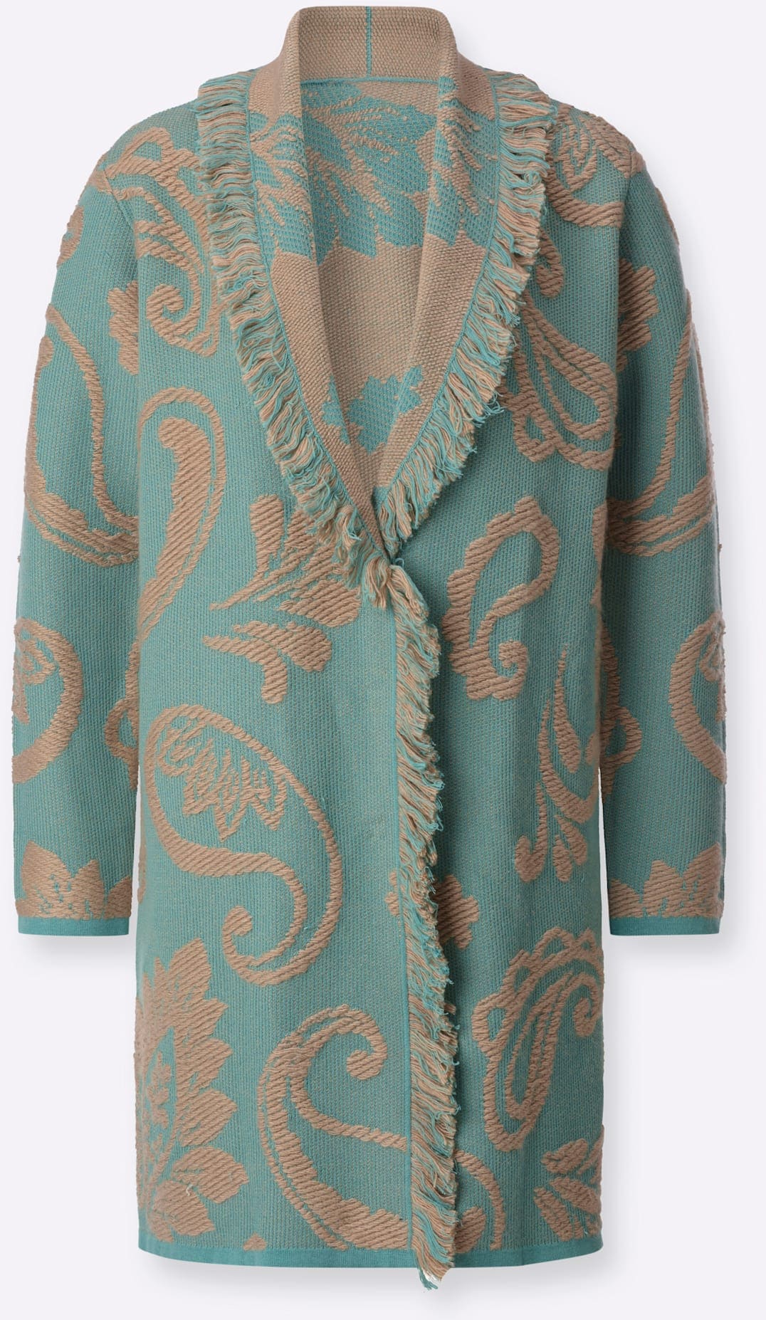 creation L Jacquardstrickjacke