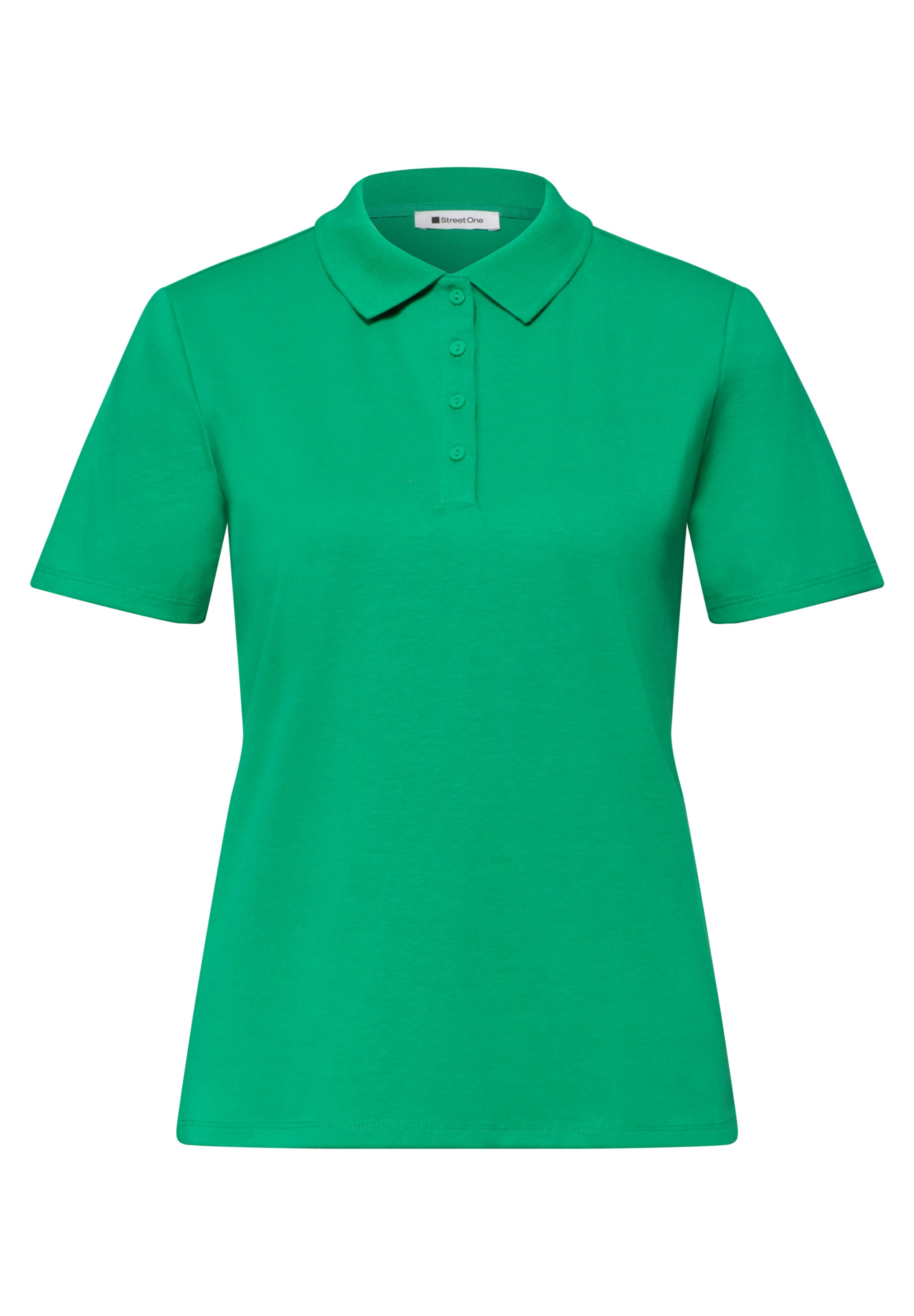 STREET ONE Poloshirt aus Baumwolle mit Stretchante