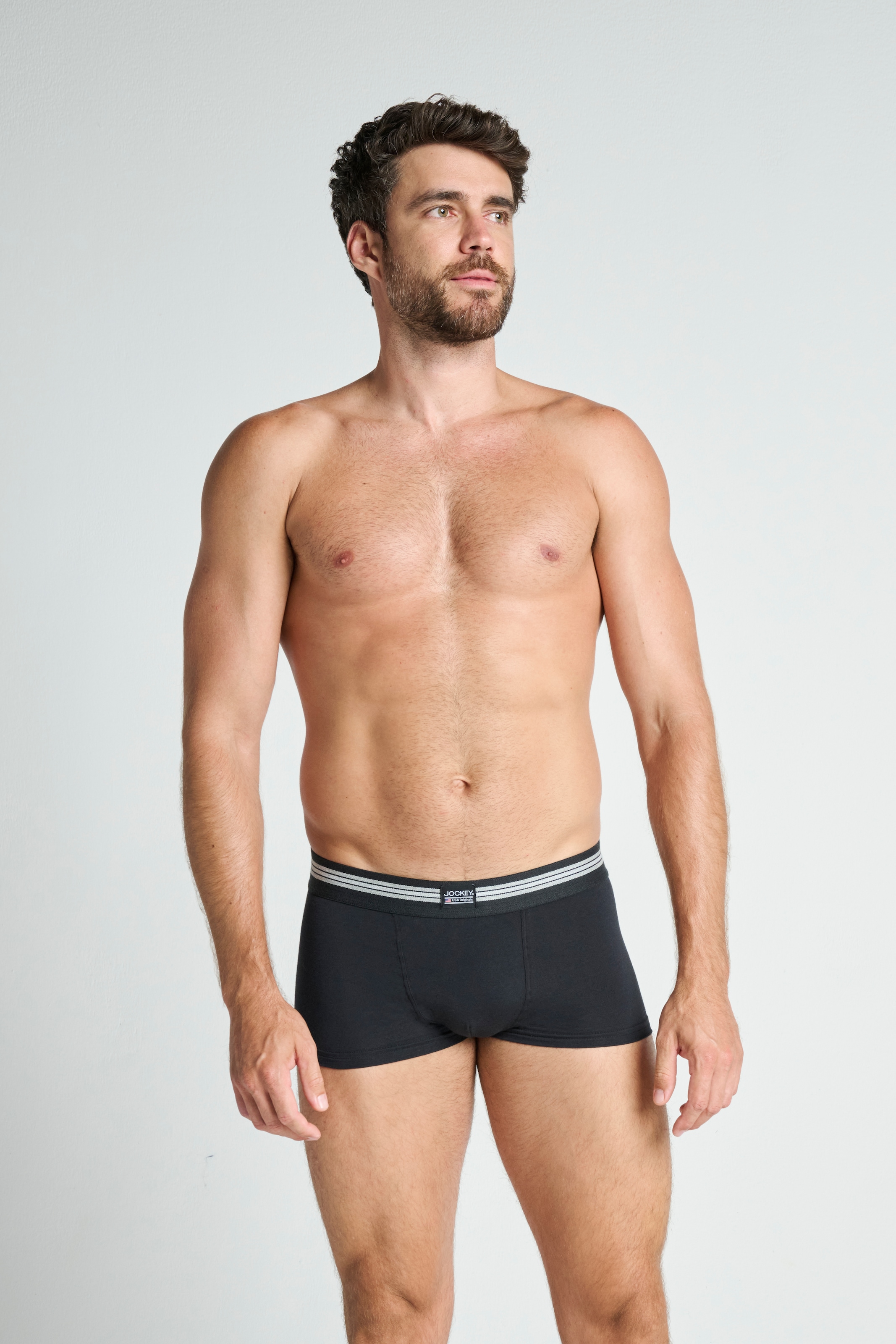 Jockey Trunk »COTTON STRETCH SHORT TRUNK«, (6er Pack), Mittlere Bundhöhe, Ohne Eingriff, Kurzes Bein