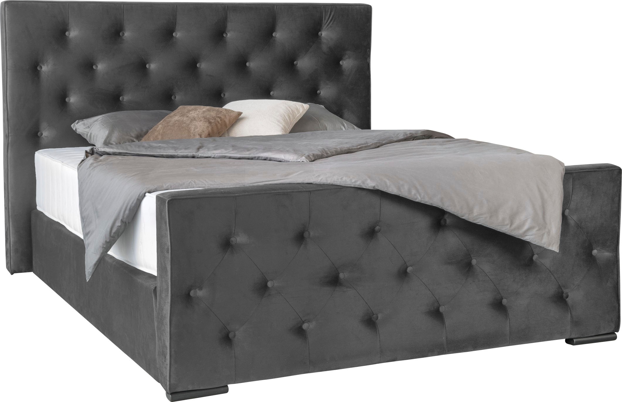 COLLECTION AB Boxspringbett »Florence erhältlich in der Breite 180cm«, inkl. Bettkasten und King-Matratzen (28cm) in H3