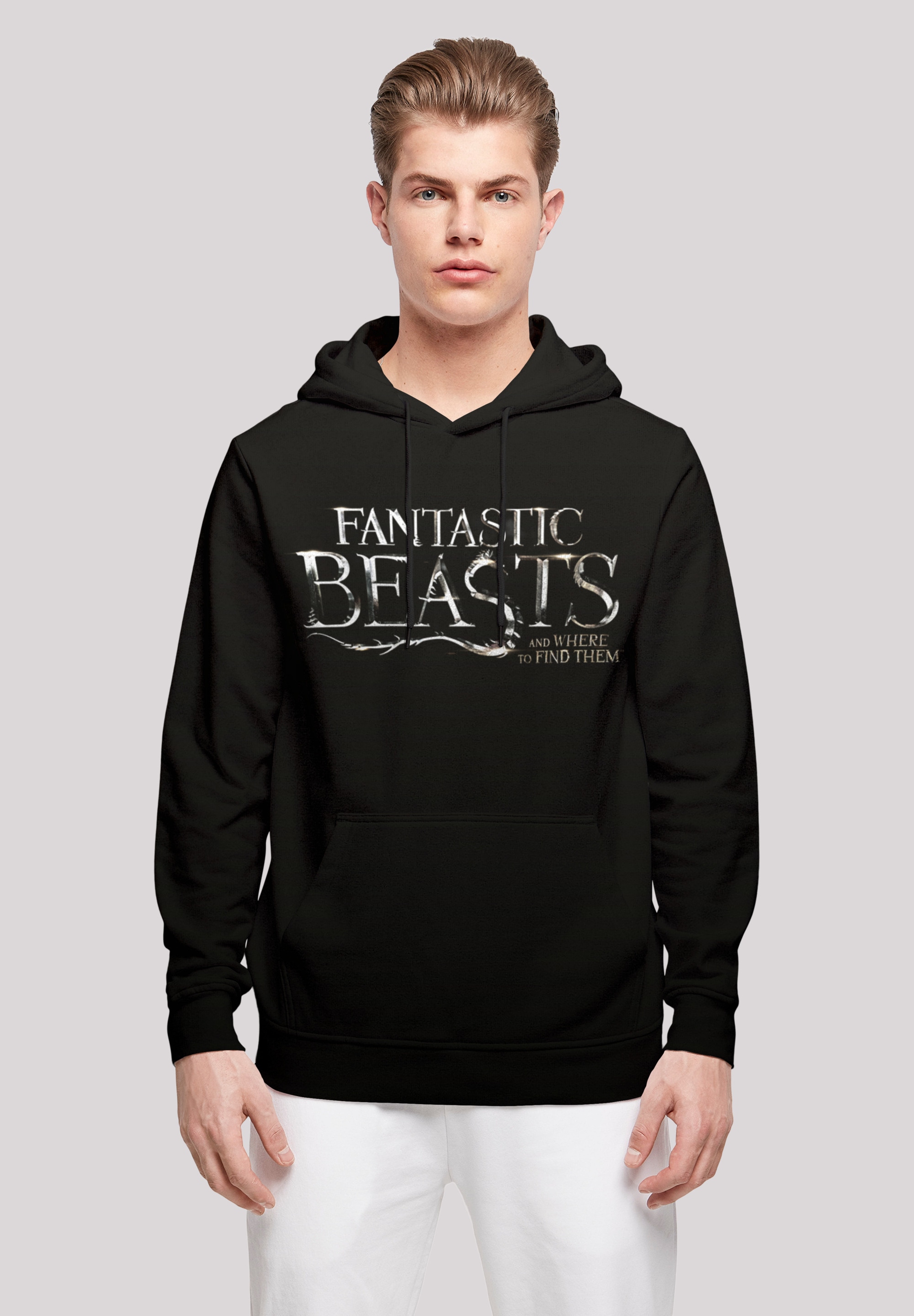 F4NT4STIC Kapuzenpullover "Phantastische Tierwesen Fantastic Beasts Text Lo günstig online kaufen