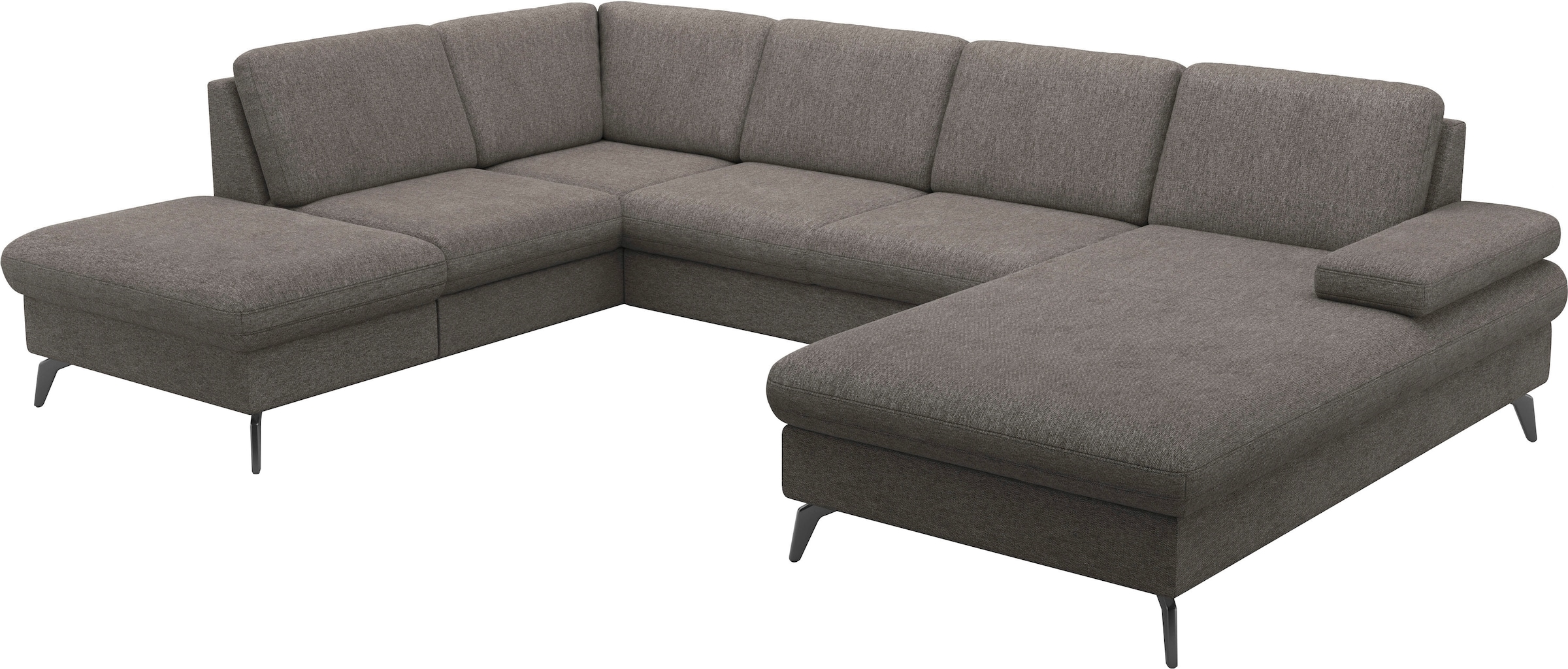 sit&more Wohnlandschaft »Morris Jubi U-Form«, inkl. Armteilfunktion und 1 Zierkissen, wahlweise mit Bettfunktion