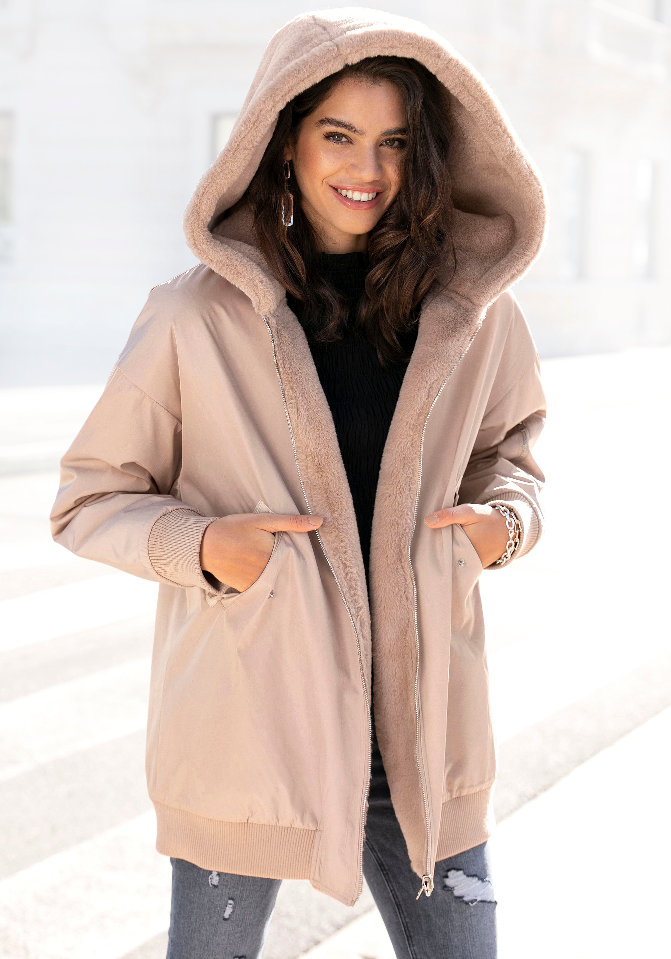 Beige Jacken für Damen online bestellen | BAUR