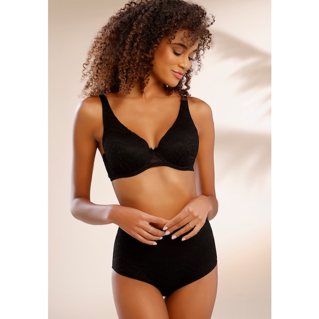 LASCANA High-Waist-Slip, aus modischem Netzmaterial kaufen | BAUR