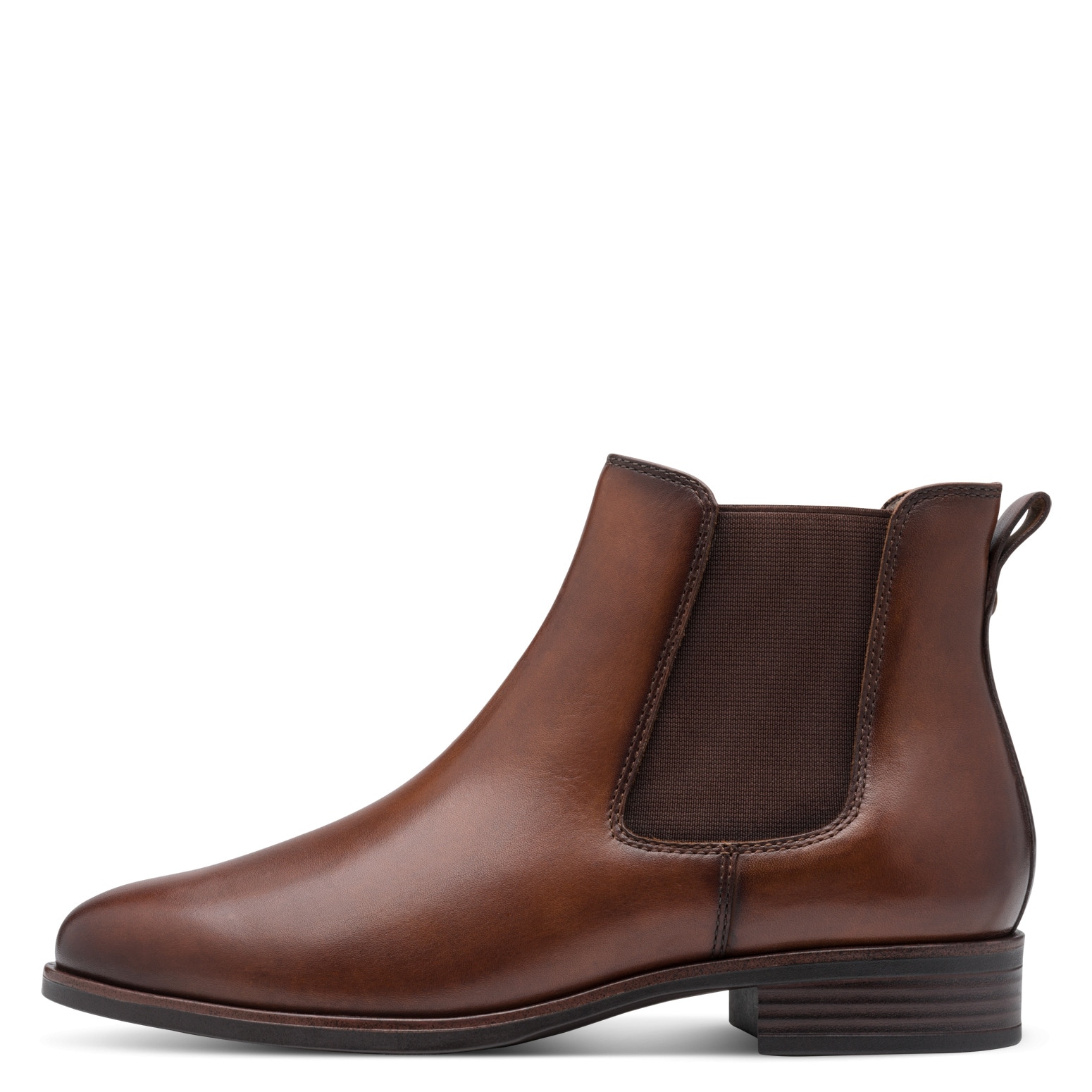 Tamaris Chelseaboots, Blockabsatz, Basic, Stiefelette mit Antik Finish