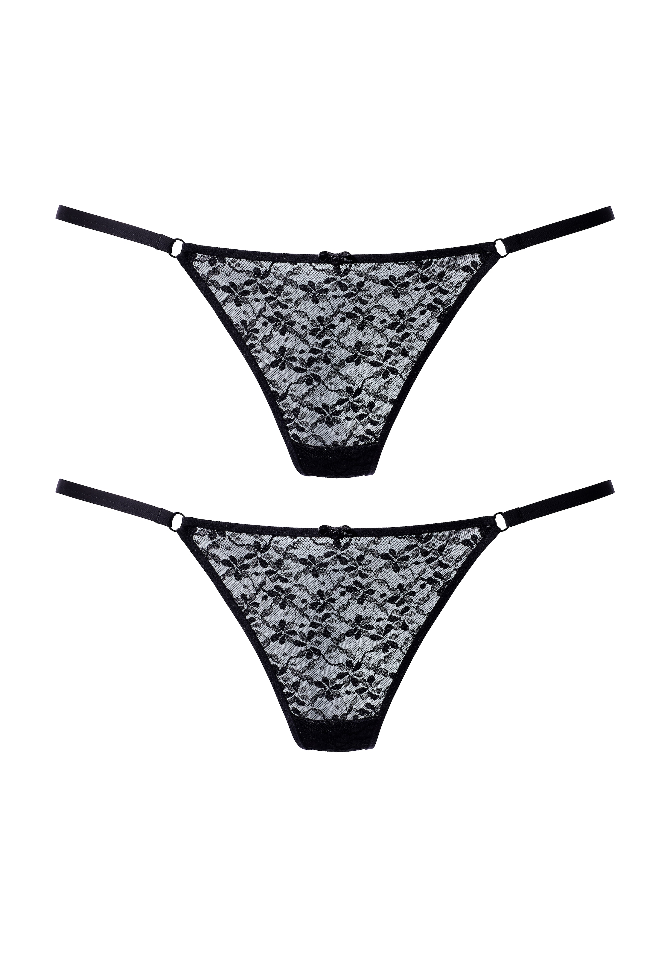 Vivance String, (Packung, 2 Stück), im attraktiven Doppelpack, aus zarter Spitze, sexy Dessous