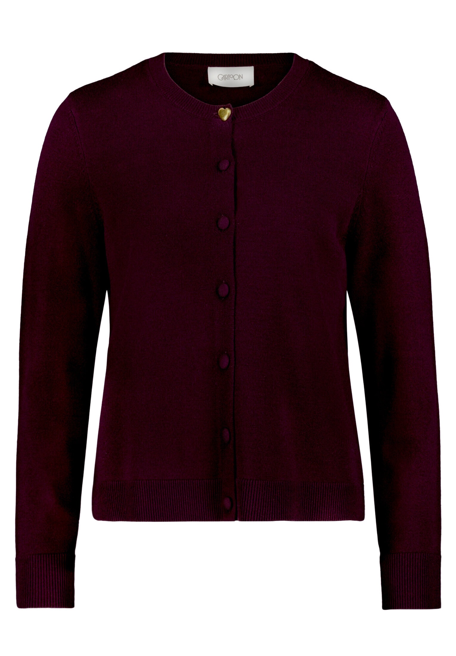 Cartoon Strickjacke »Damen mit Rundhalsausschnitt« 1