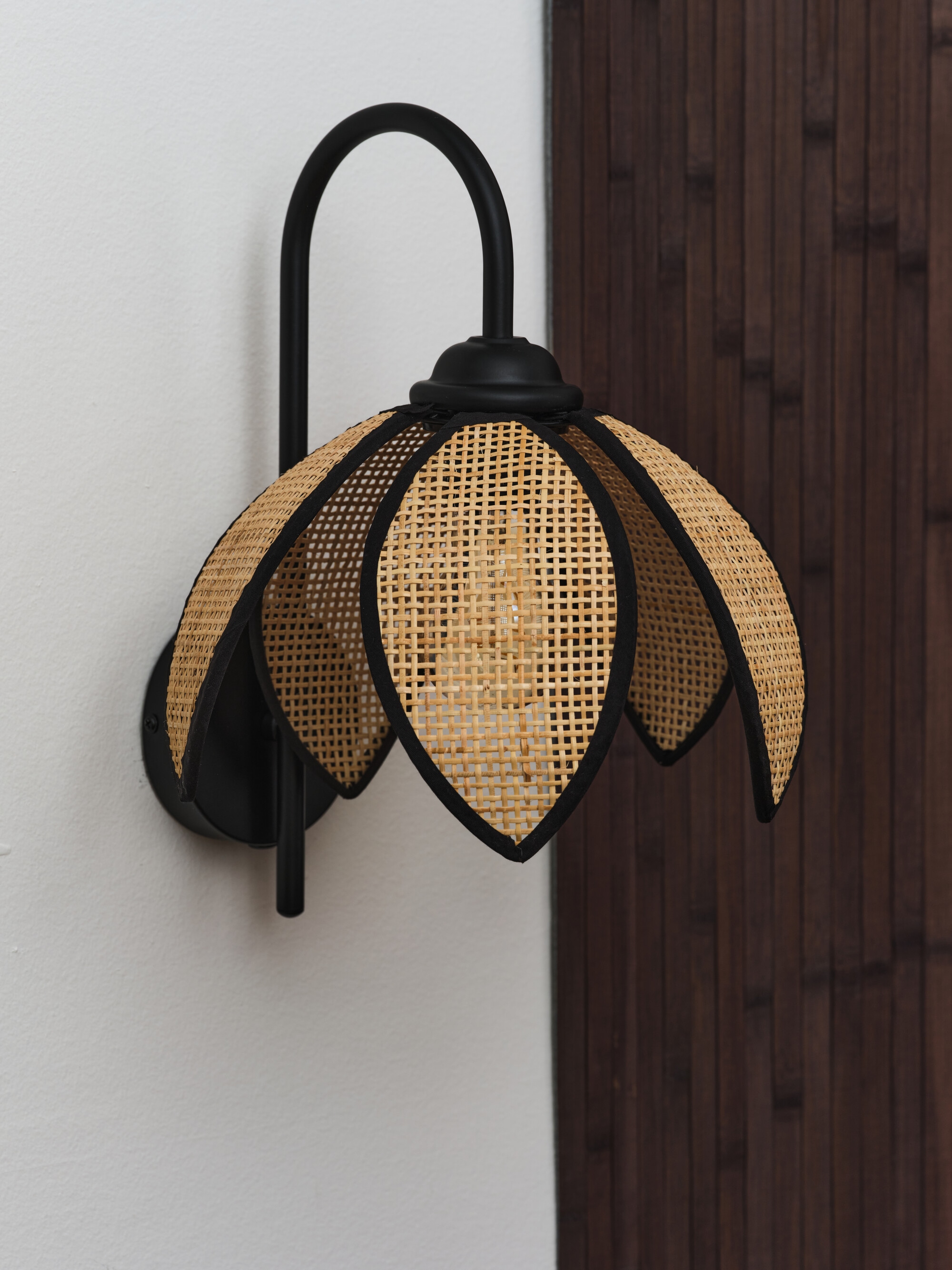 Osram Wandleuchte »Decor Rattan« E27 1 Stk. braun, E27, Rattan und Stahl