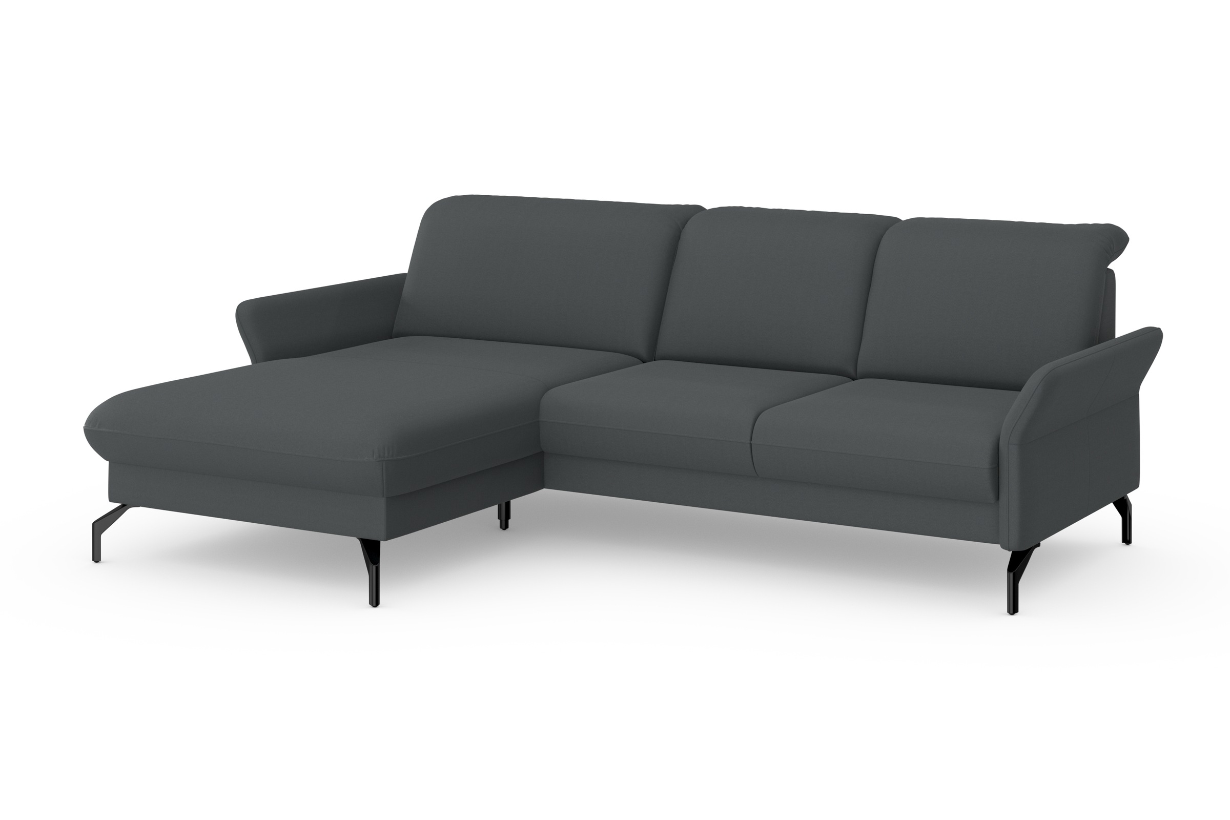 sit&more Ecksofa »Fashion L-Form«, wahlweise mit Kopfteilverstellung und Vorziehsitz, motorisch