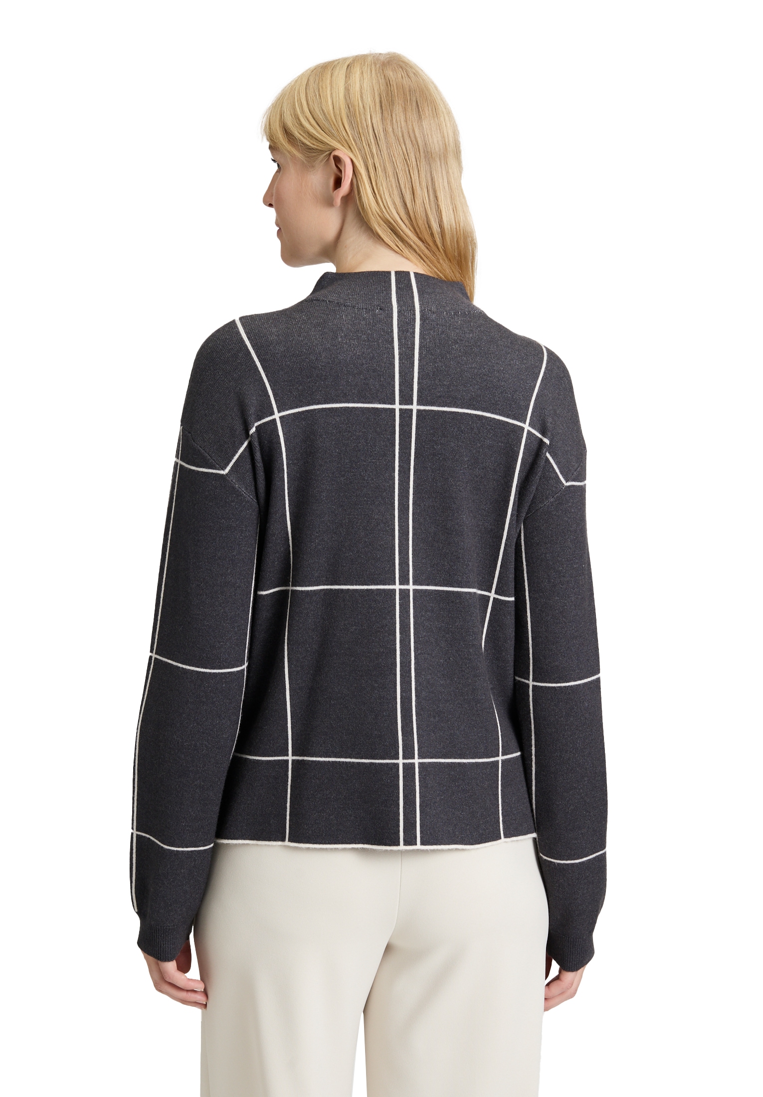 Betty Barclay Strickpullover »Betty Barclay Damen Strickpullover kariert«, (1 tlg.)