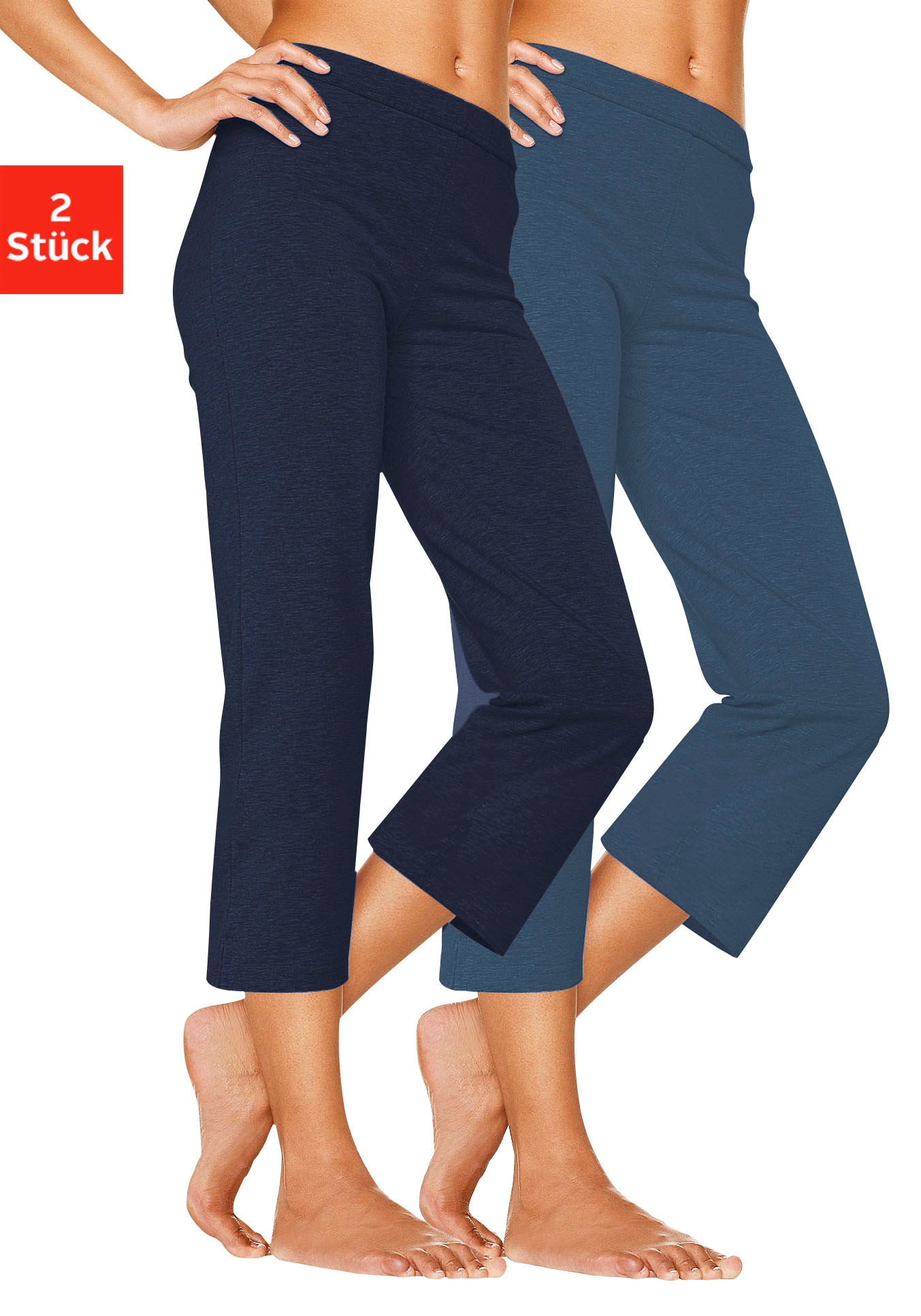 Vivance Active by Lascana Caprihose mit Gummibund, Loungewear