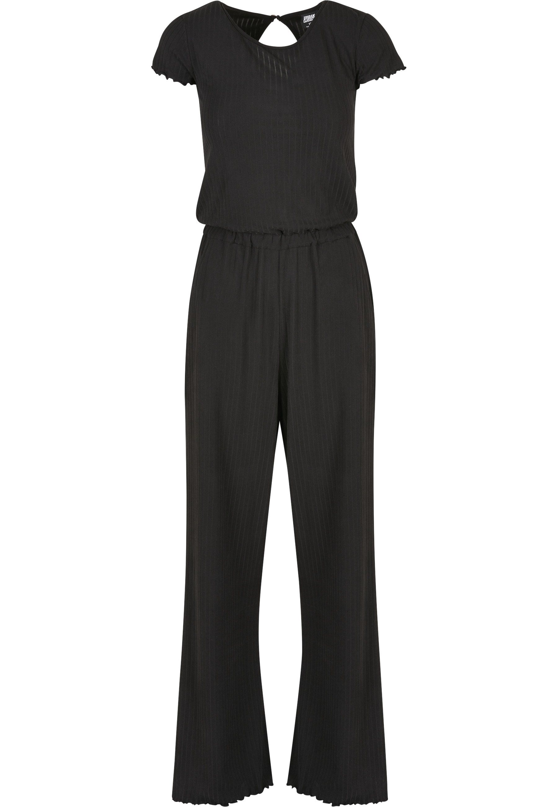 URBAN CLASSICS Jumpsuit "Urban Classics Damen Ladies Rib Wid Leg Jumpsuit" günstig online kaufen