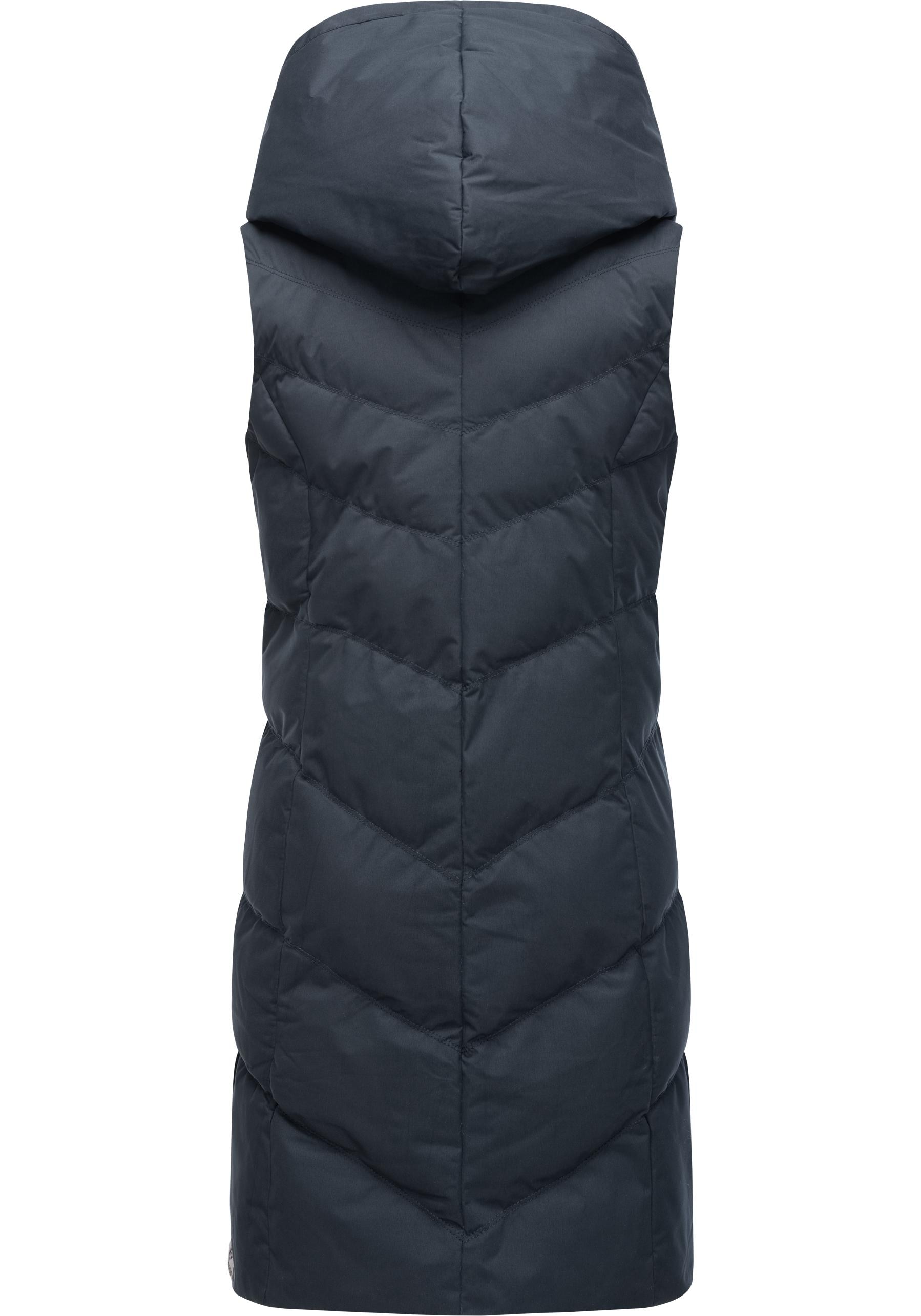 Ragwear Steppweste »Natalka Vest«, stylische, gesteppte Winterweste mit gefütterter Kapuze