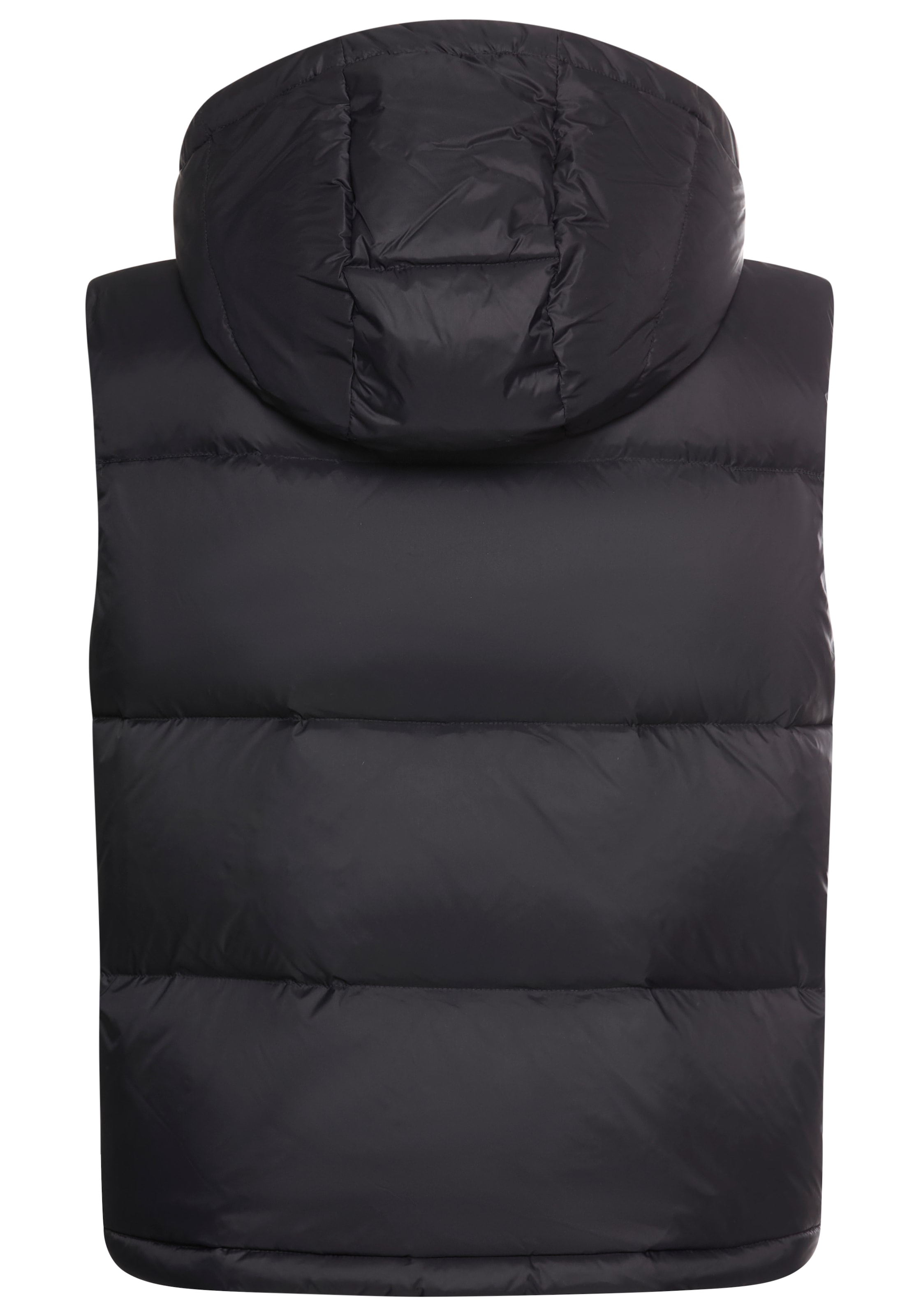 Calvin Klein Jeans Steppweste »ESSENTIAL MIDWEIGHT PUFFER VEST«, mit abnehmbarer Kapuze, Stehkragen