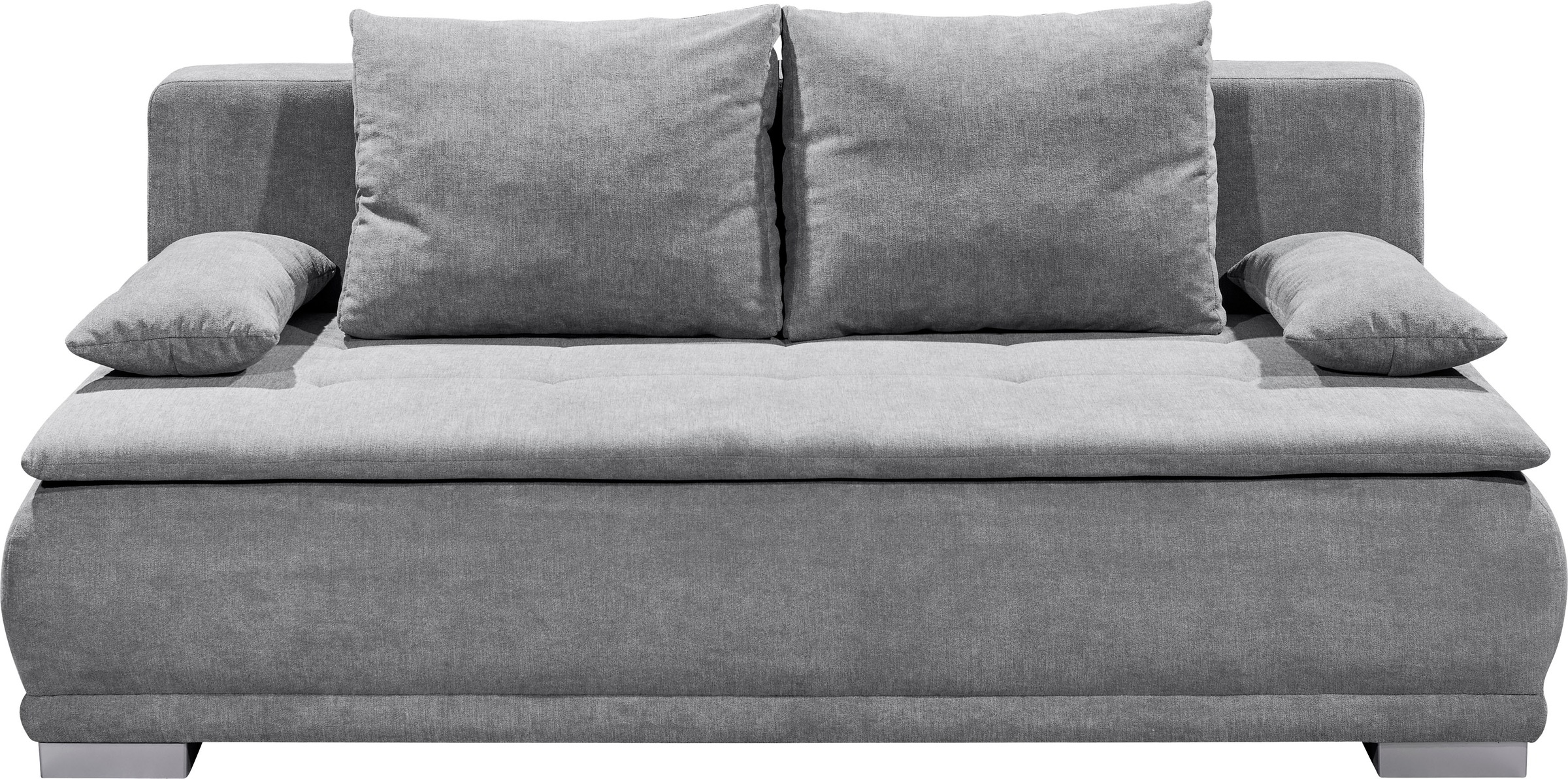 ED EXCITING DESIGN Schlafsofa "Luigi", mit Bettkasten & 2 Armlehnenkissen günstig online kaufen