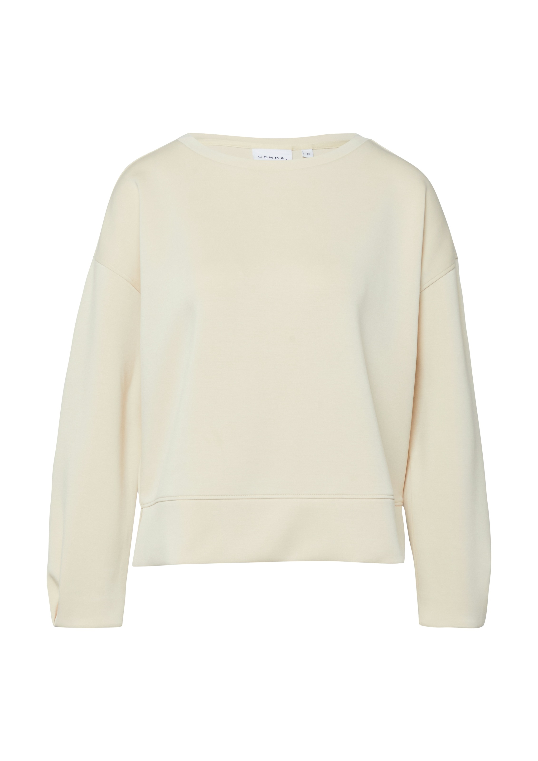Comma Sweater , unifarben, mit Viskose und Stretch
