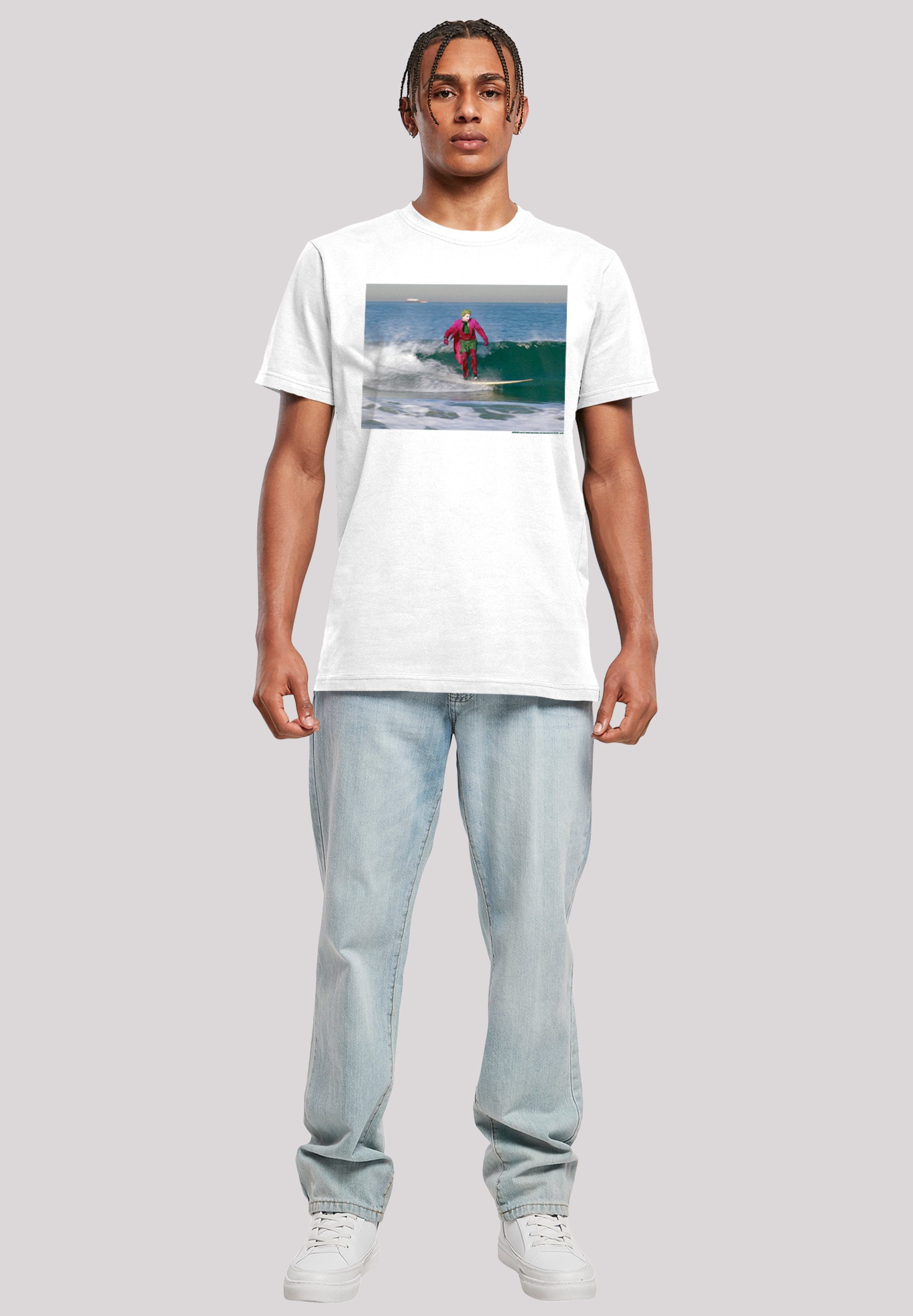 F4NT4STIC T-Shirt »Batman TV Serie Joker Surfing«, Herren,Premium Merch,Regular-Fit,Basic,Bedruckt