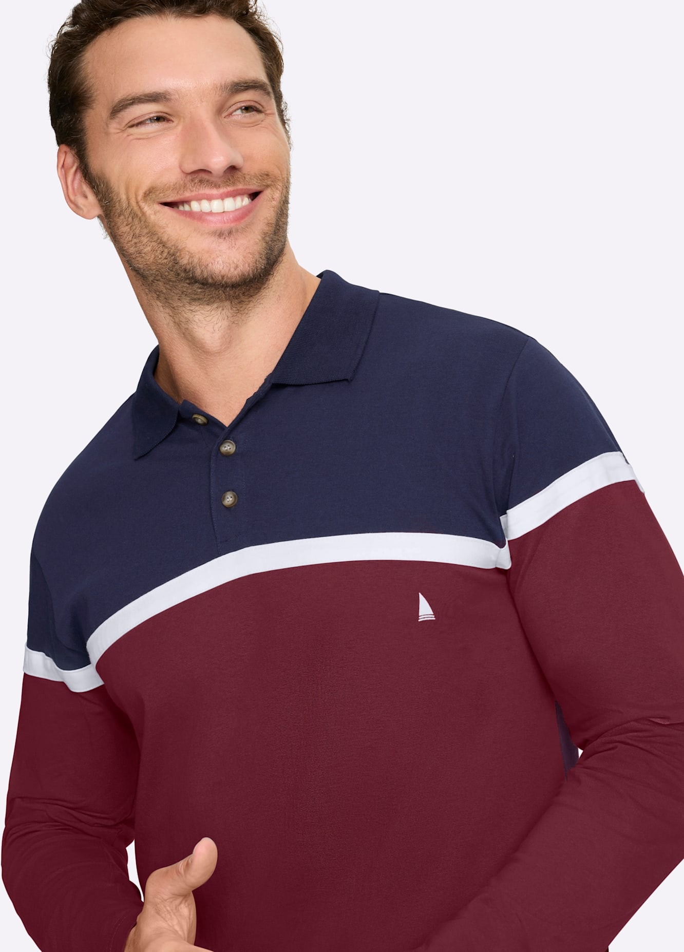 Catamaran Langarmshirt »Langarm-Poloshirt« 1 tlg.