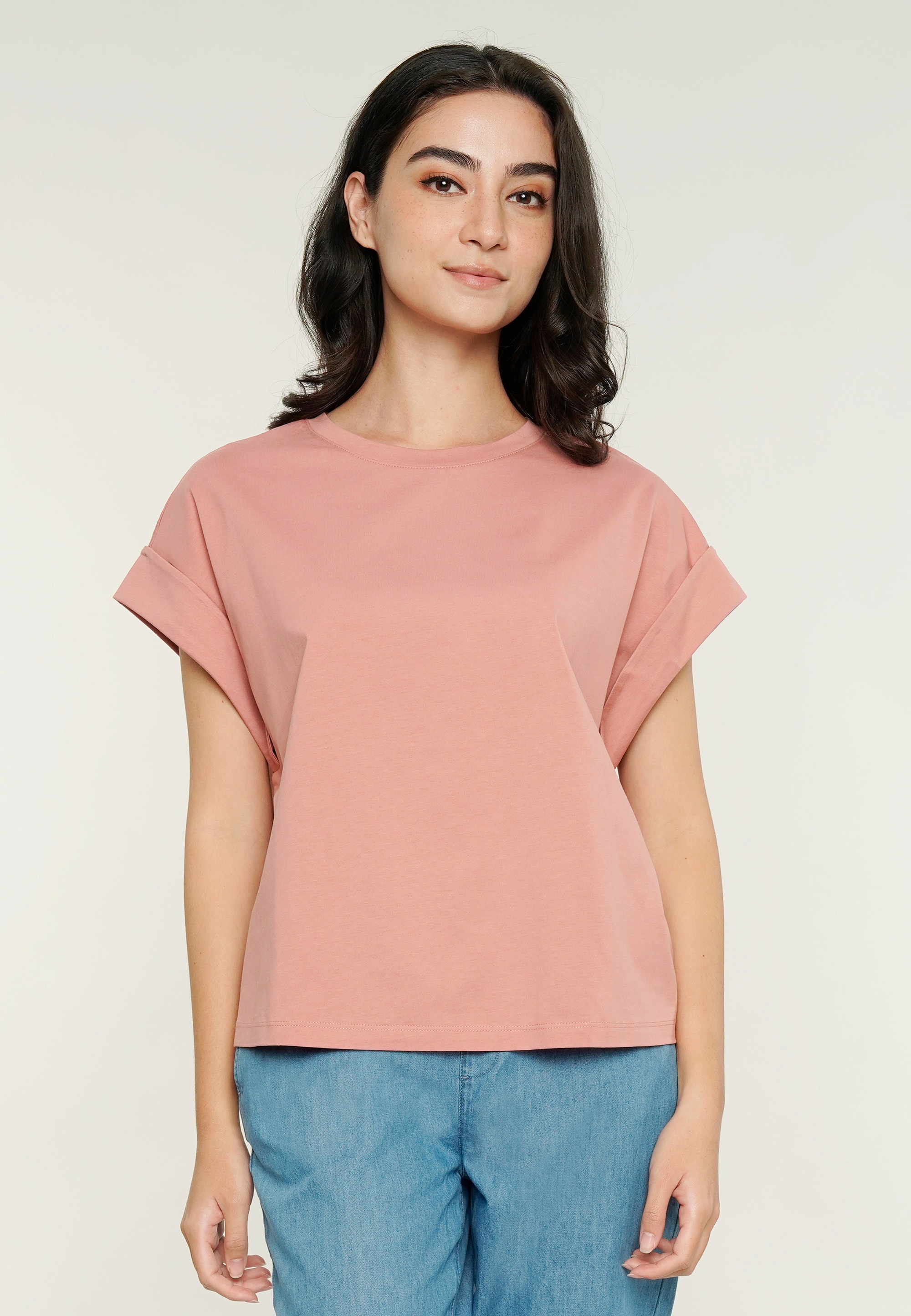 GIORDANO T-Shirt, mit lässig überschnittenen Schultern kaufen | BAUR