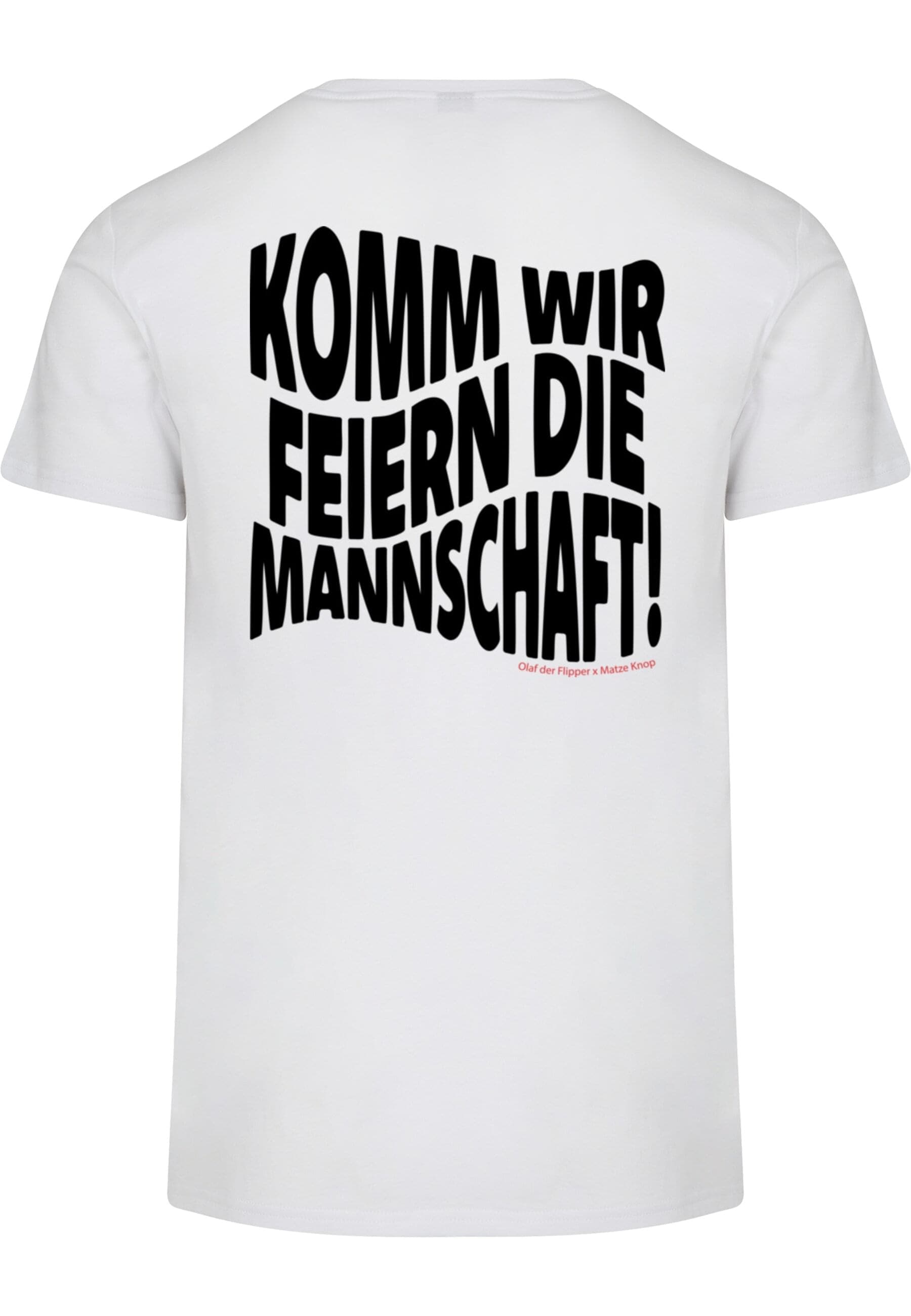 Merchcode T-Shirt »Merchcode Die Flippers - Wir Feiern Die Mannschaft Basic T-Shirt«, (1 tlg.)
