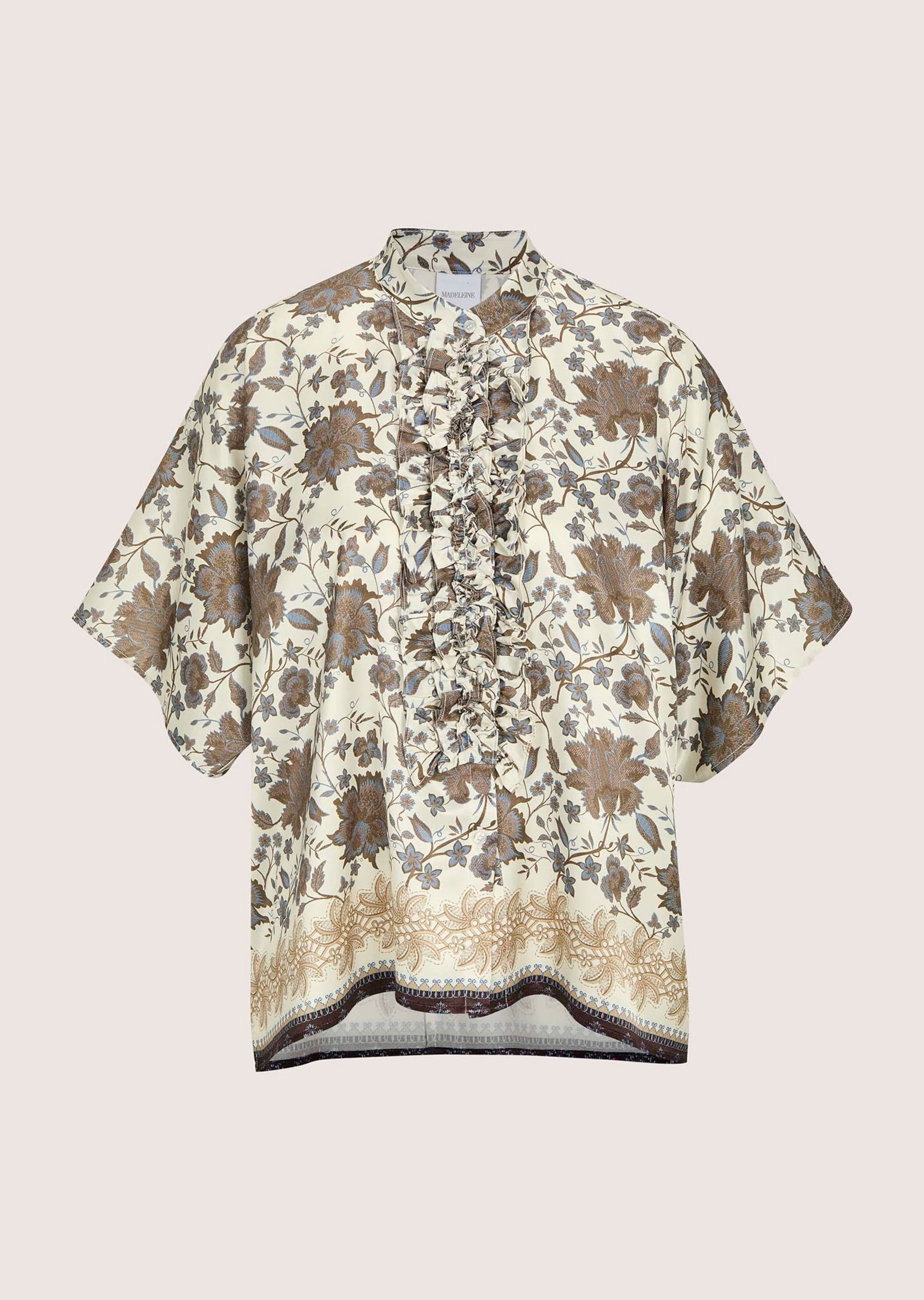MADELEINE Kurzarmbluse "Blusenshirt Sommerbluse mit floralem Muster" günstig online kaufen