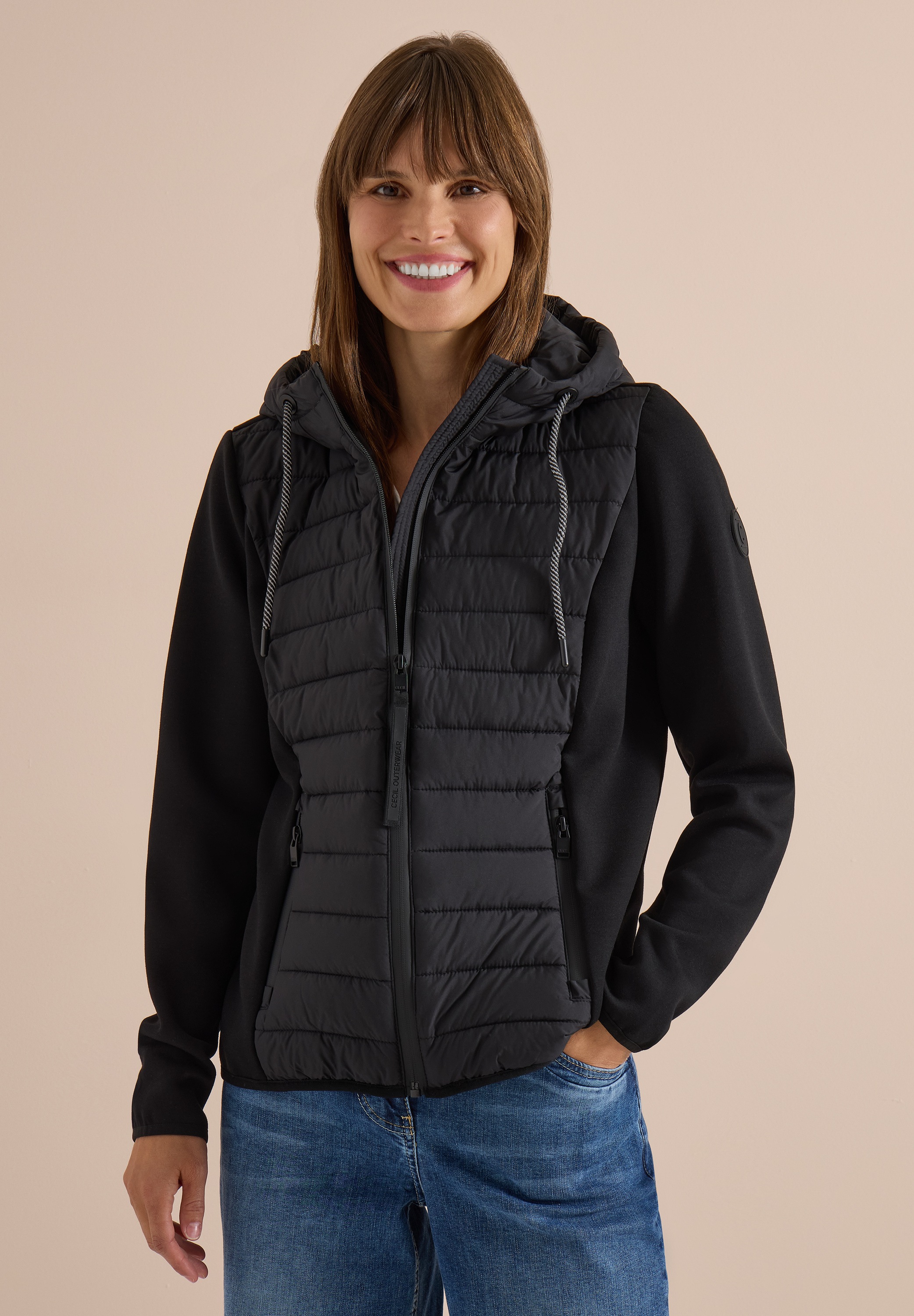 Cecil Outdoorjacke mit Kapuze mit Kapuze mit Tunnelzugband