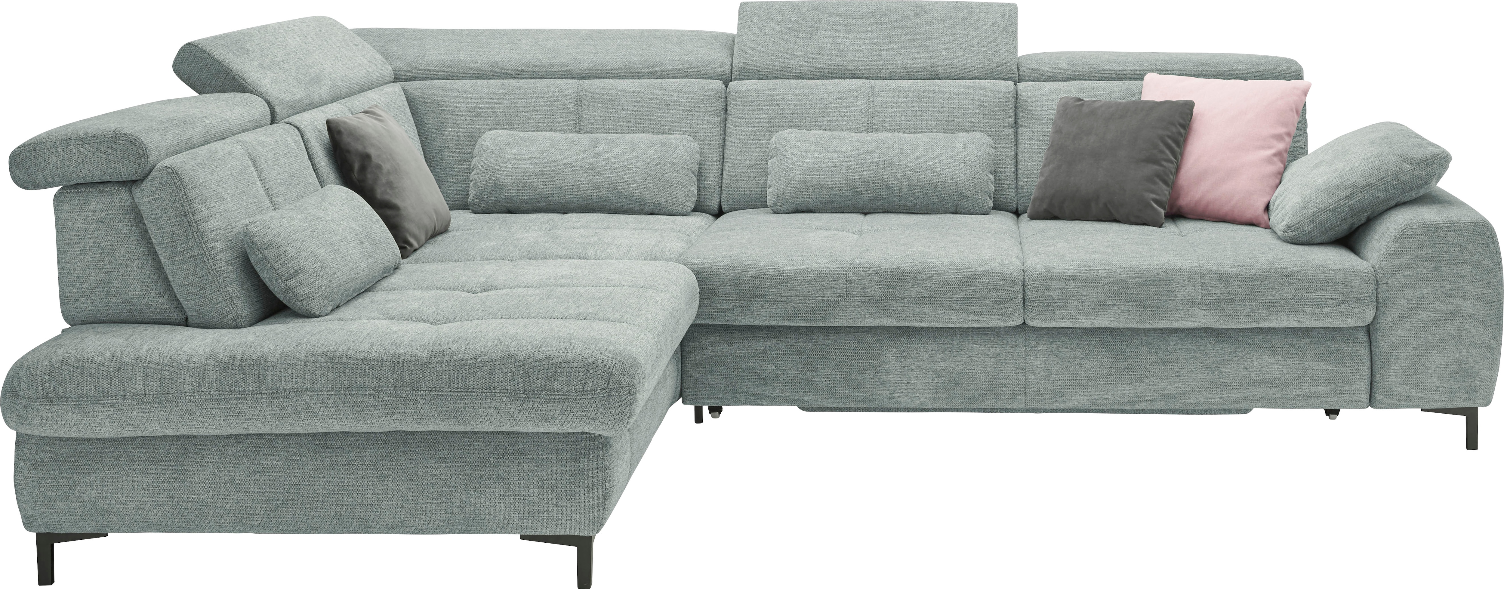 set one by Musterring Ecksofa Kaltschaumpolsterung, Flachgewebe, whlw. mit Funktionen, Sitzhöhe 49