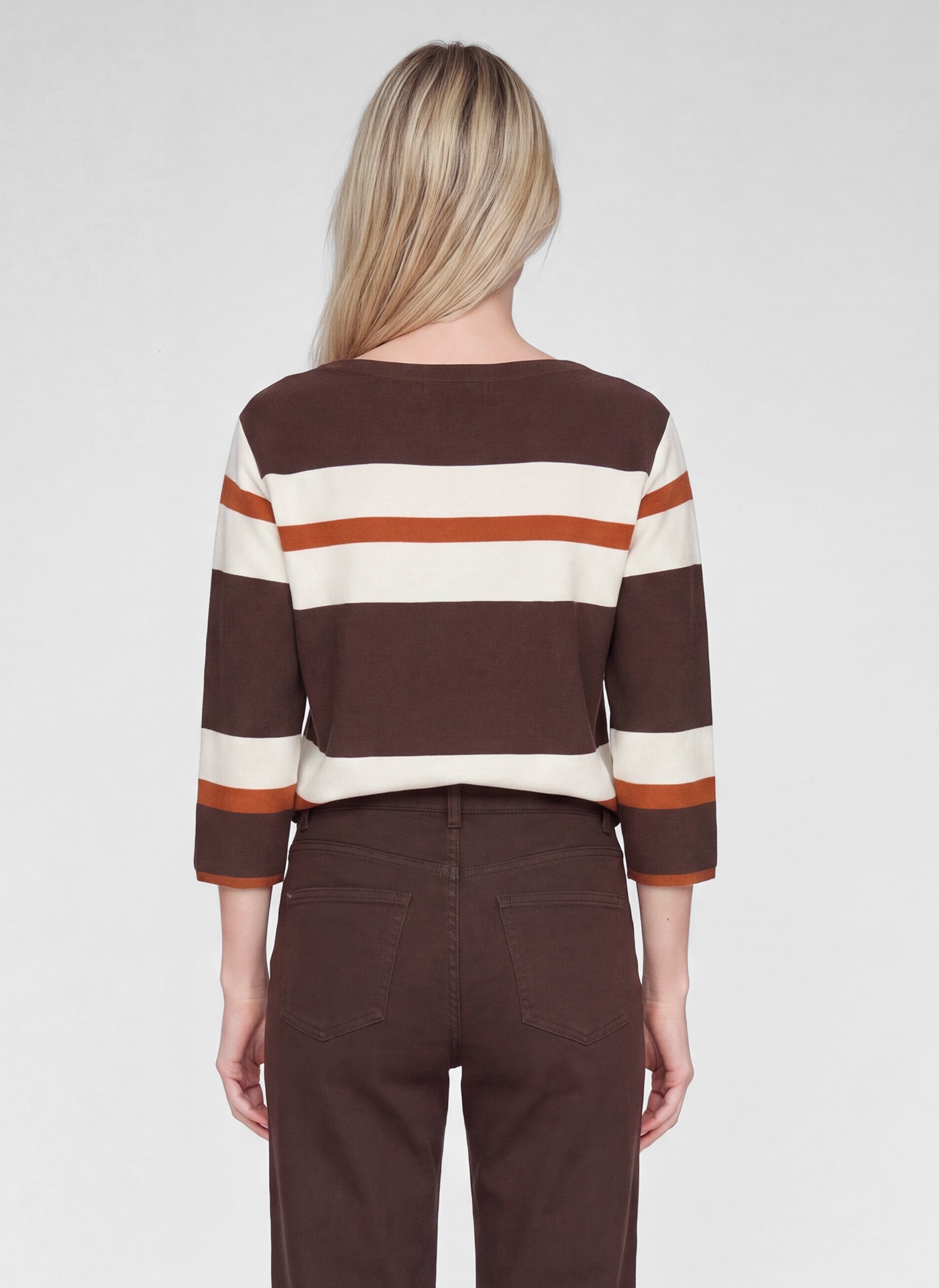 Rabe 3/4-Arm-Shirt mit Streifenmuster und Glitzer-Wording