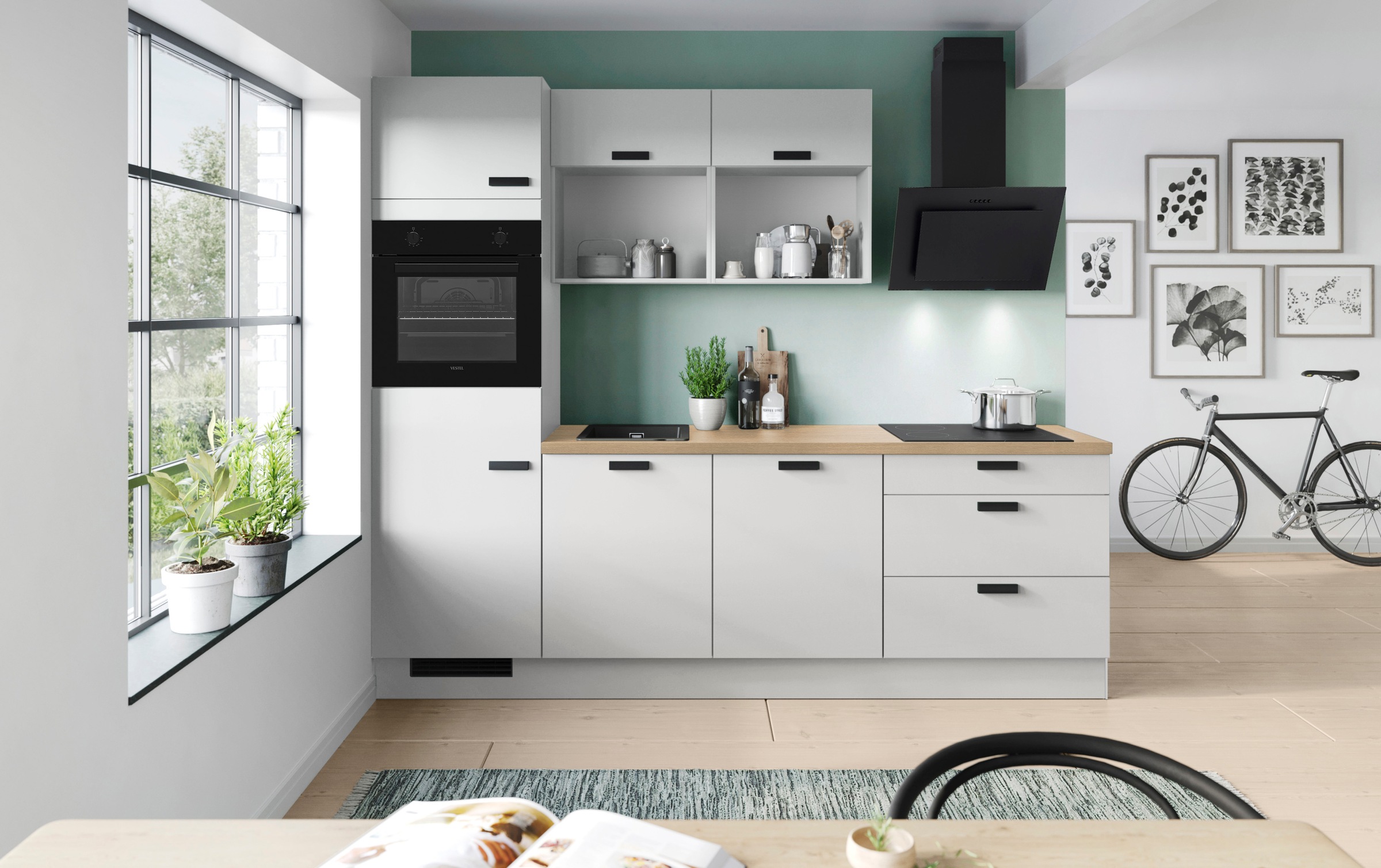 IMPULS KÜCHEN Küchenzeile ""Breslau", Ausrichtung wählbar, Schubkästen mit günstig online kaufen