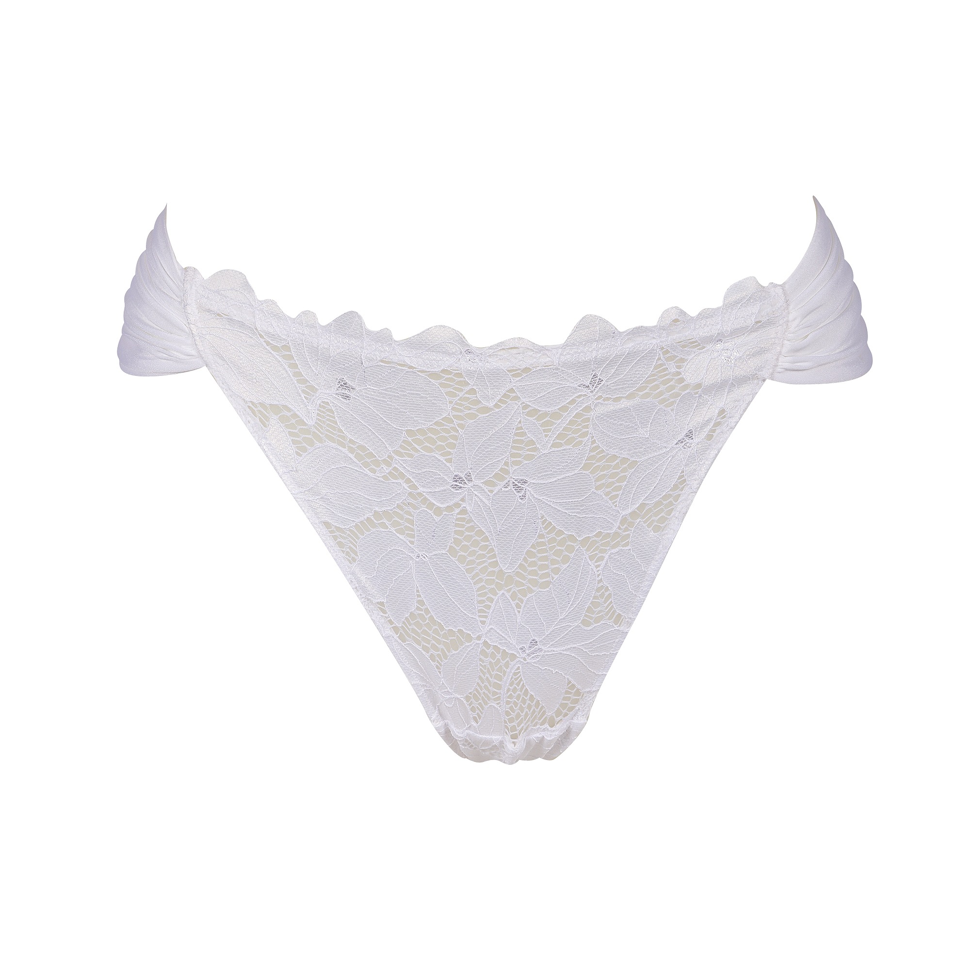 After Eden String »Morgan«, Florale Spitze, Riemchendetails