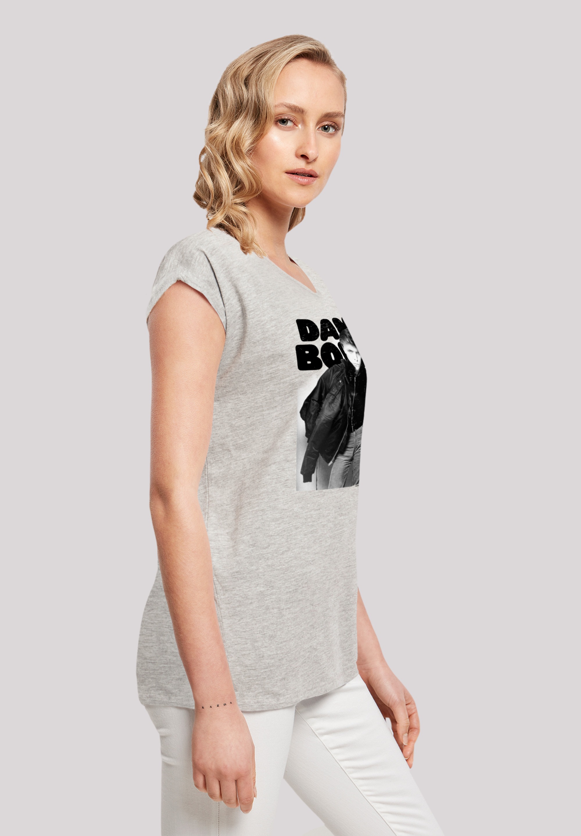 F4NT4STIC T-Shirt »David Bowie Jacket Photograph«, Print