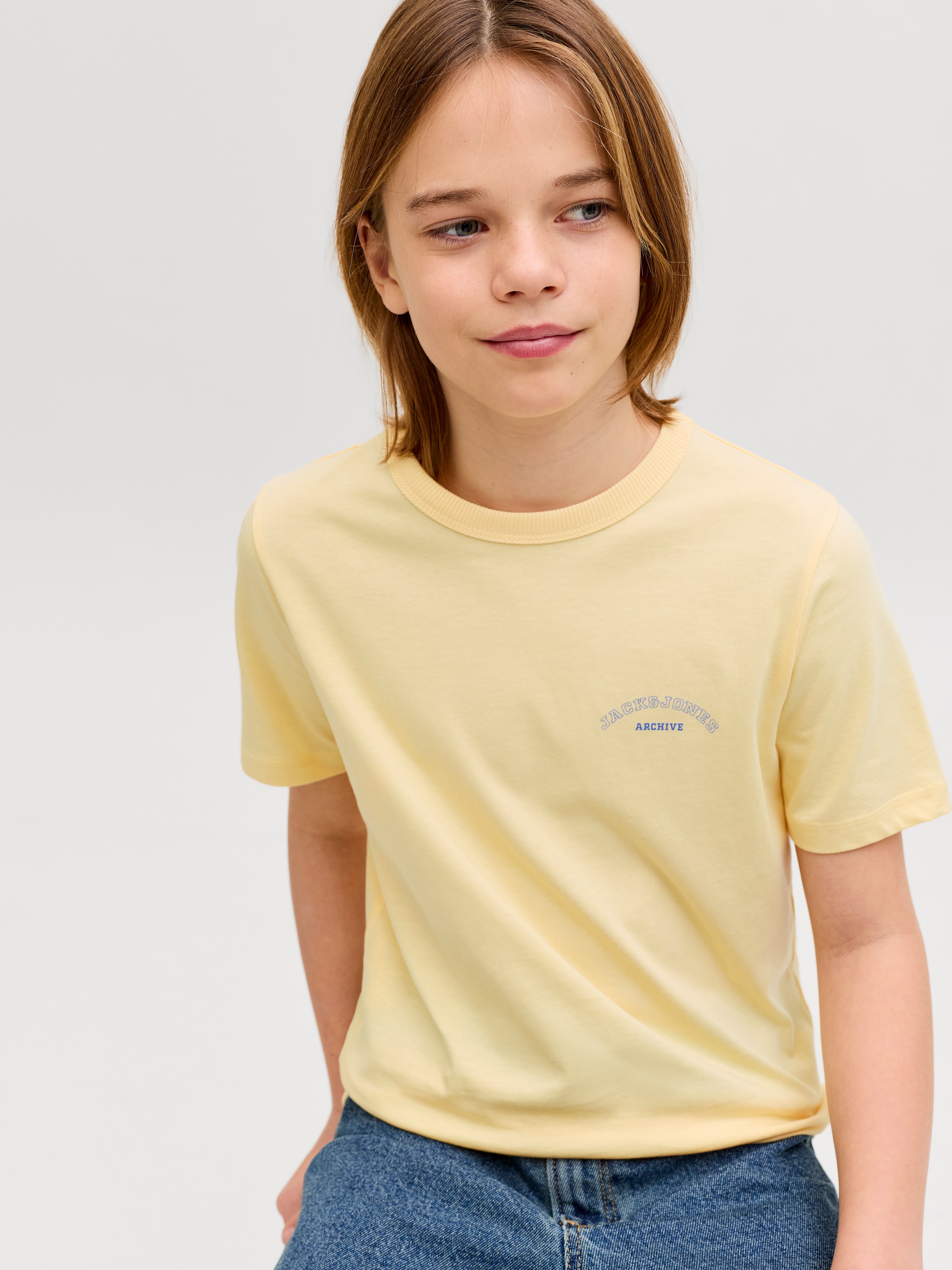 Jack & Jones Junior T-Shirt »JJCOLLEGE LOGO TEE SS CREW NECK JNR« mit Logoprint