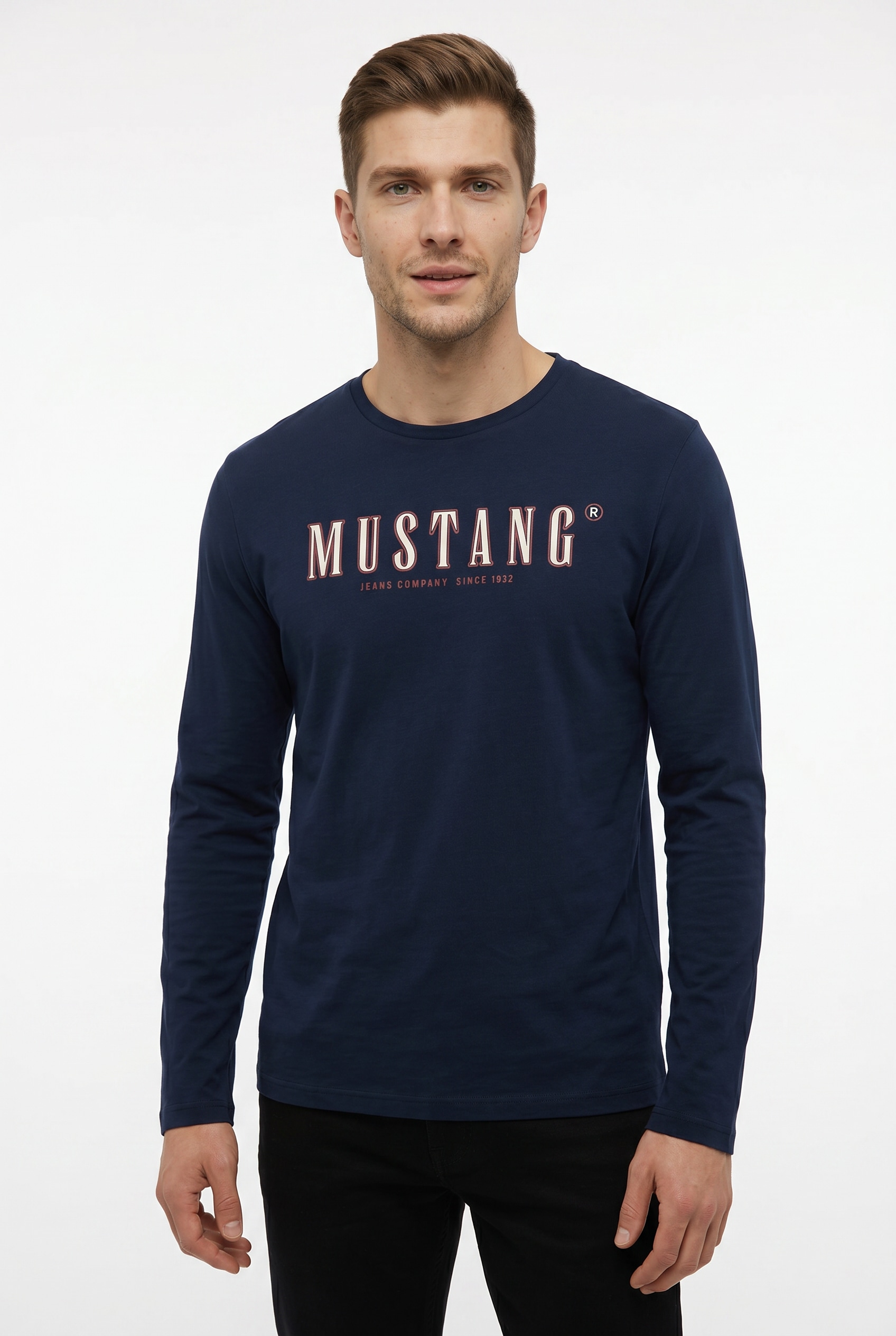 MUSTANG Langarmshirt »Style Adrian« plakativ bedruckt