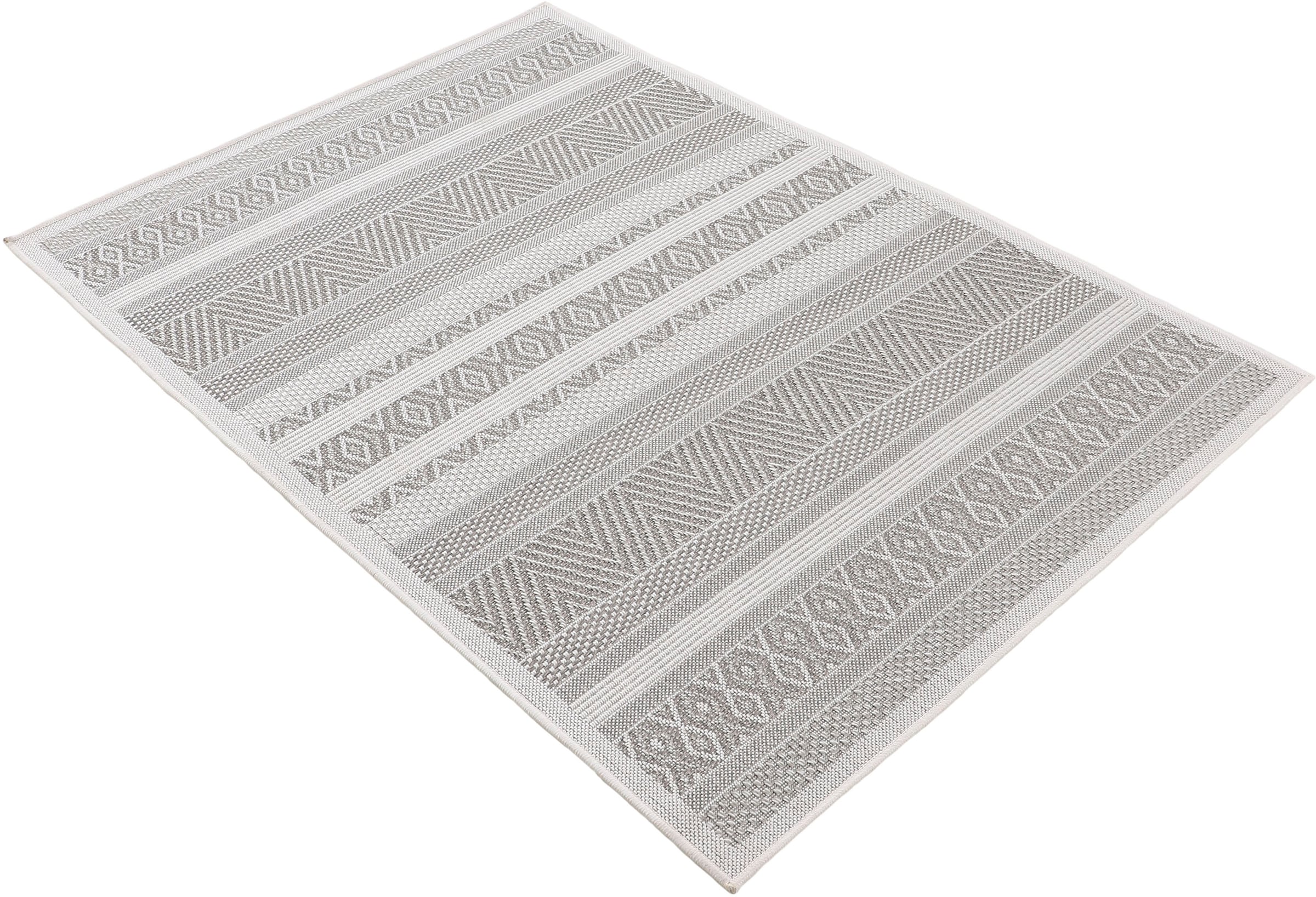 carpetfine Teppich »Boho 101«, Sisal robustes rechteckig, Flachgewebe, Außenbereich | bestellen UV-beständig, BAUR Optik