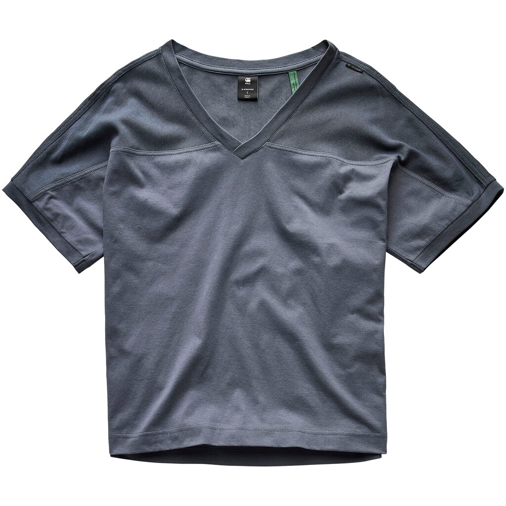 G-Star RAW T-Shirt »T-Shirt Mesh mix loose v t«, mit kleinem Logobadge im Nacken